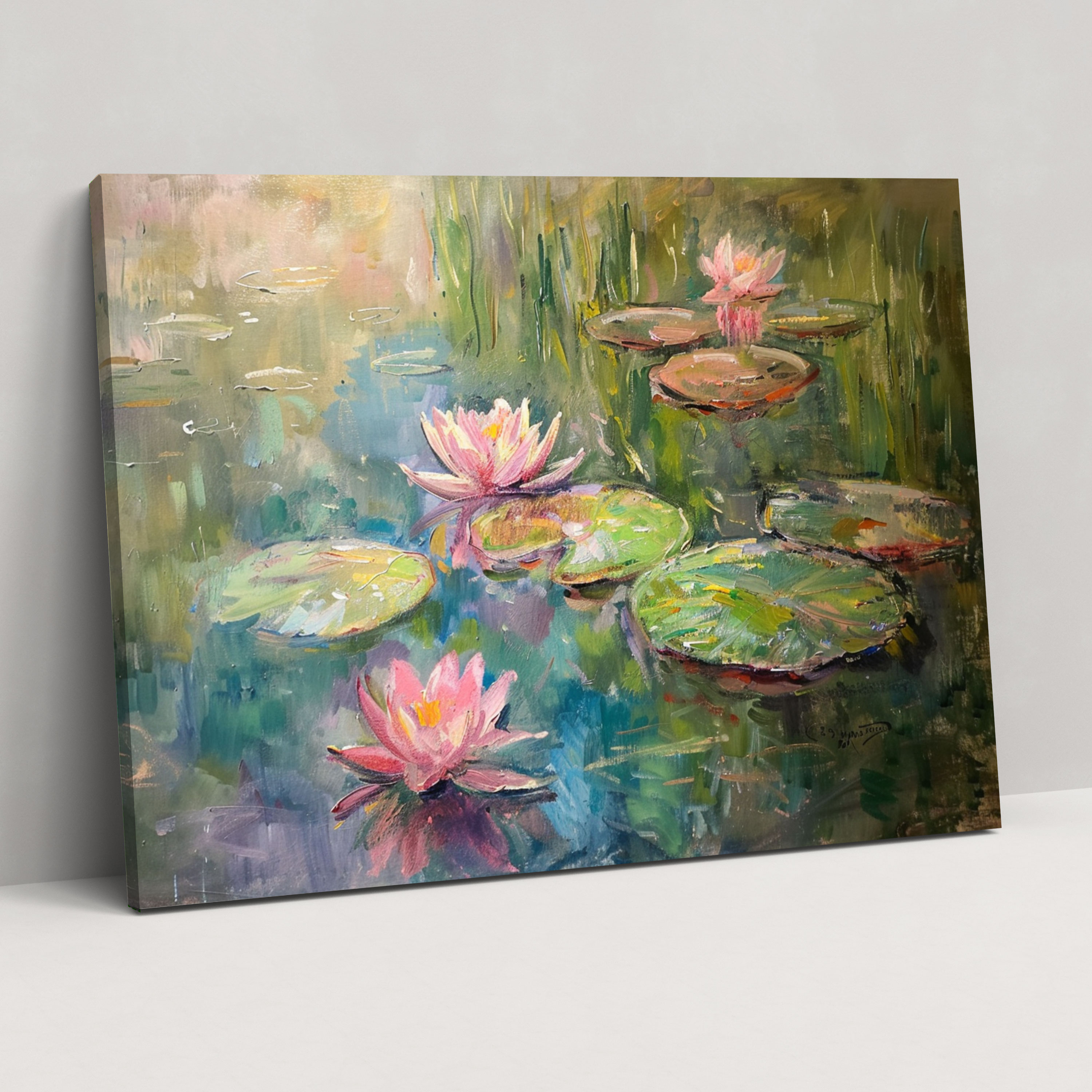 Claude Monet Nilüferler Tablosu - Kanvas Doğa