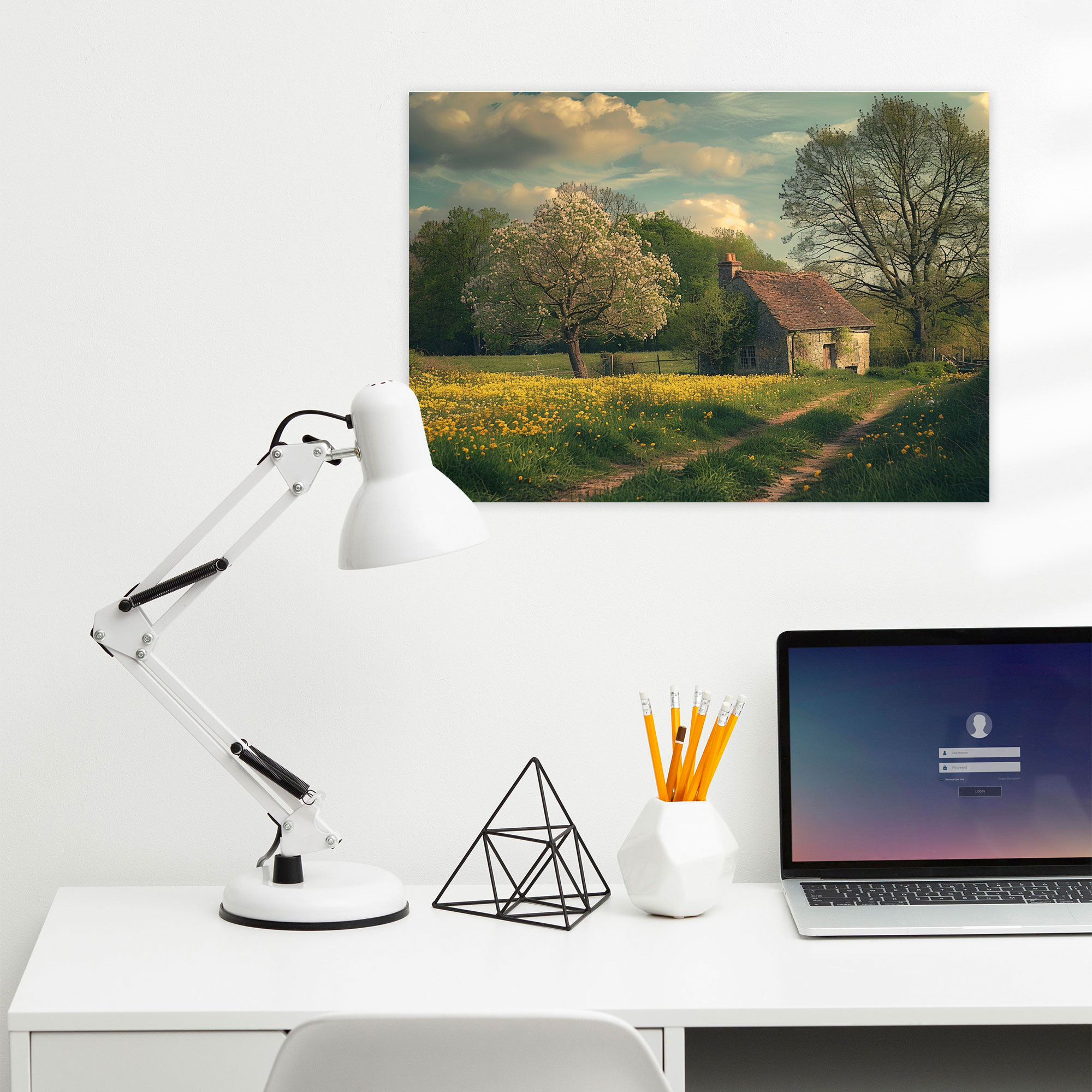 Springtime Countryside Claude Monet Wall Decoration - Claude Monet, Springtime, Countryside, Home Decoration