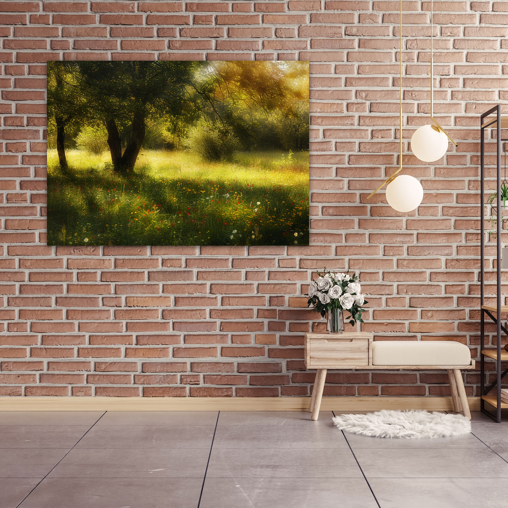 Sun-Dappled Meadow Claude Monet Canvas Print - Claude Monet, Wall Decoration, Home Decoration, Sun-Dappled