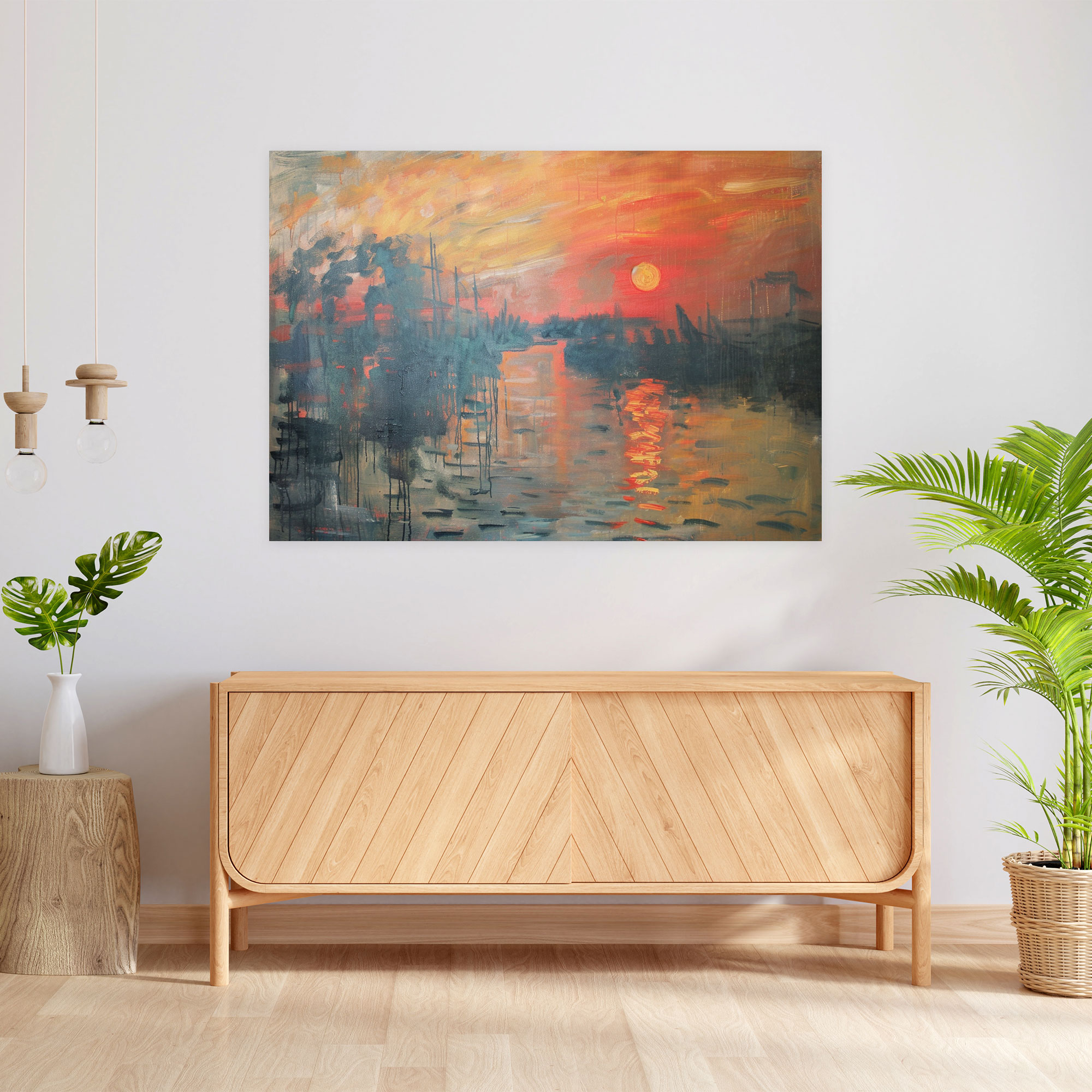 Impression, Sunrise Claude Monet Wall Decoration - Claude Monet, Canvas Wall Art, Wall Decoration, Canvas