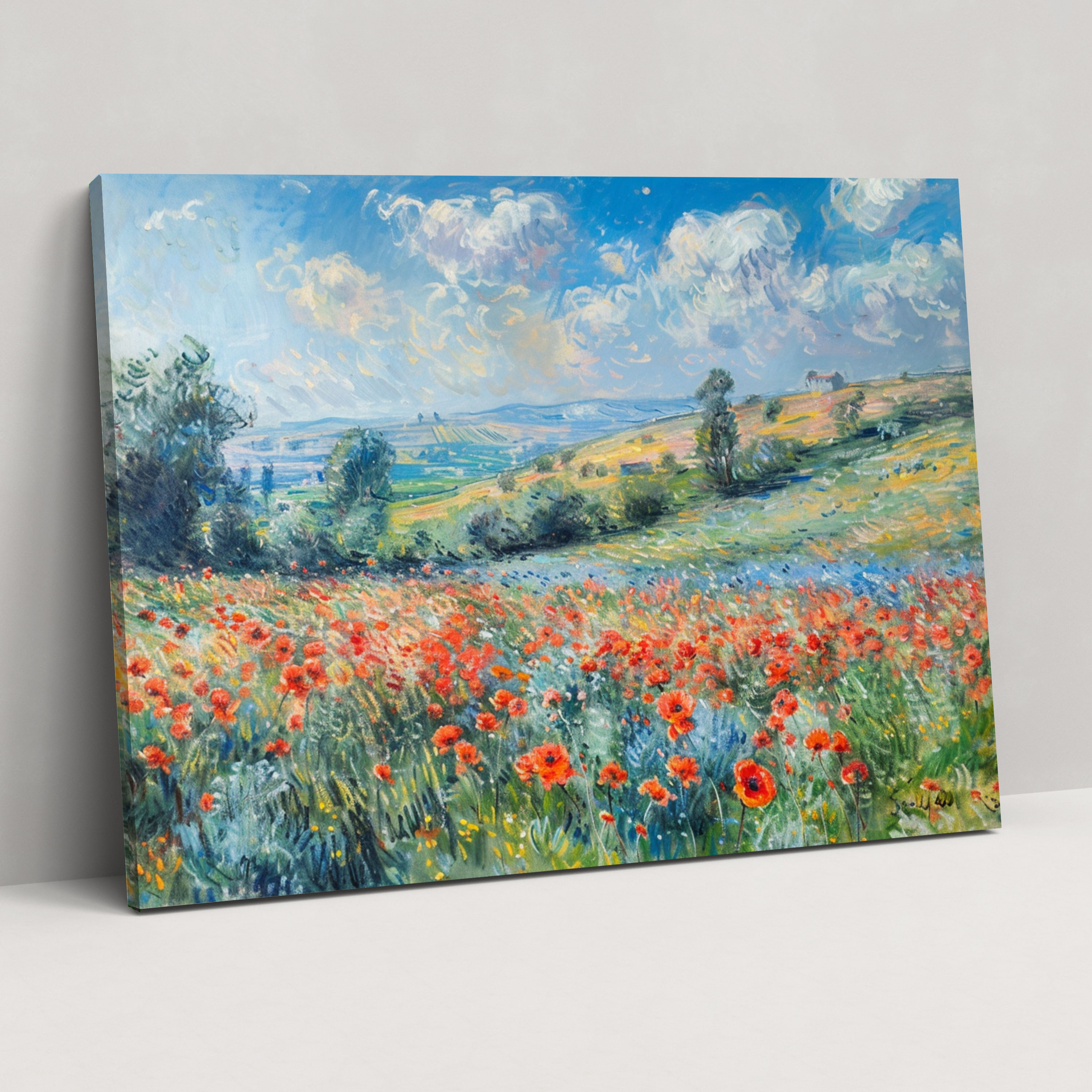 Poppy Field Claude Monet Wall Art - Claude Monet, Wall Art, Claude Monet, Home Decoration