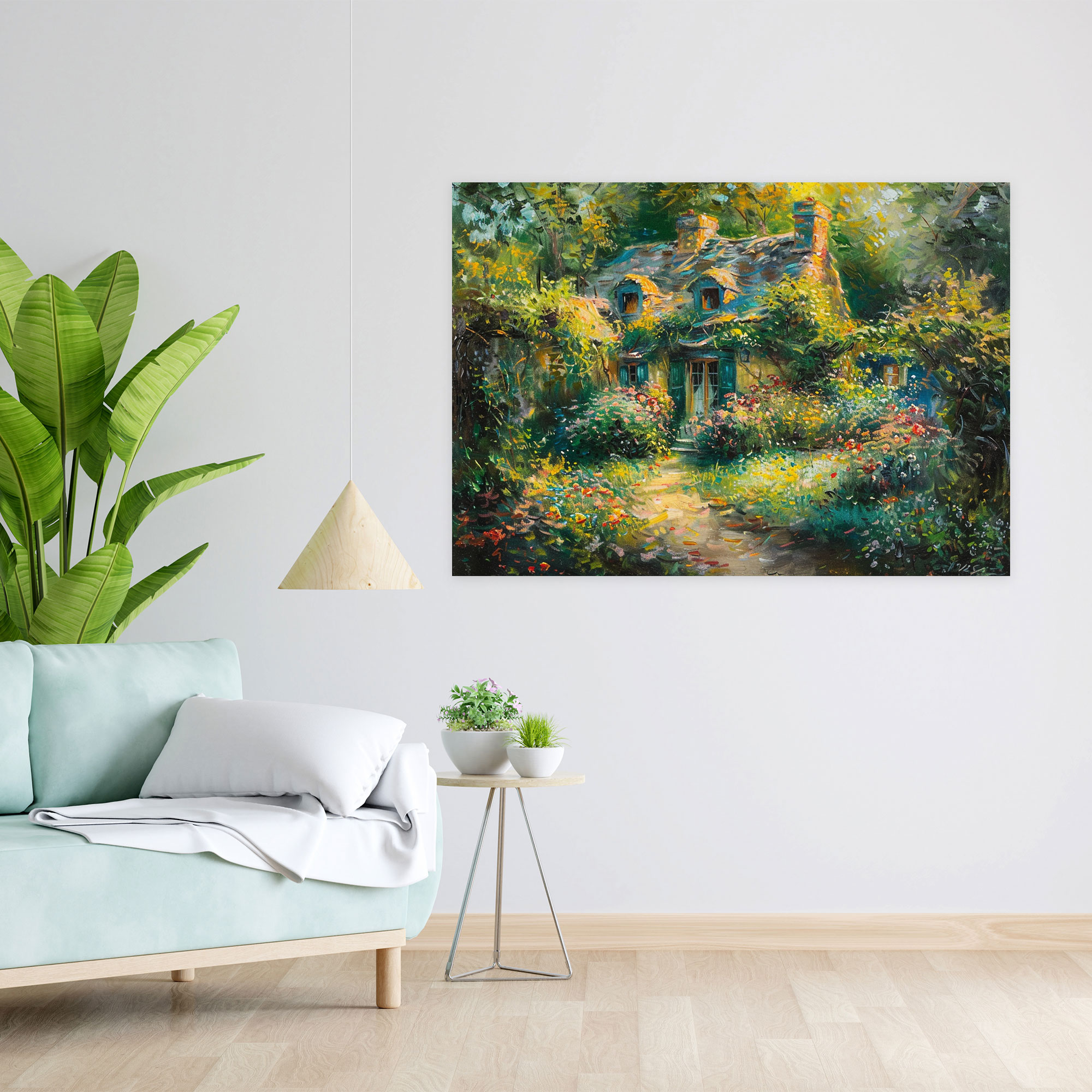 Cozy Cottage Claude Monet Wall Decoration - Claude Monet, Claude Monet, Wall Art, Canvas Print