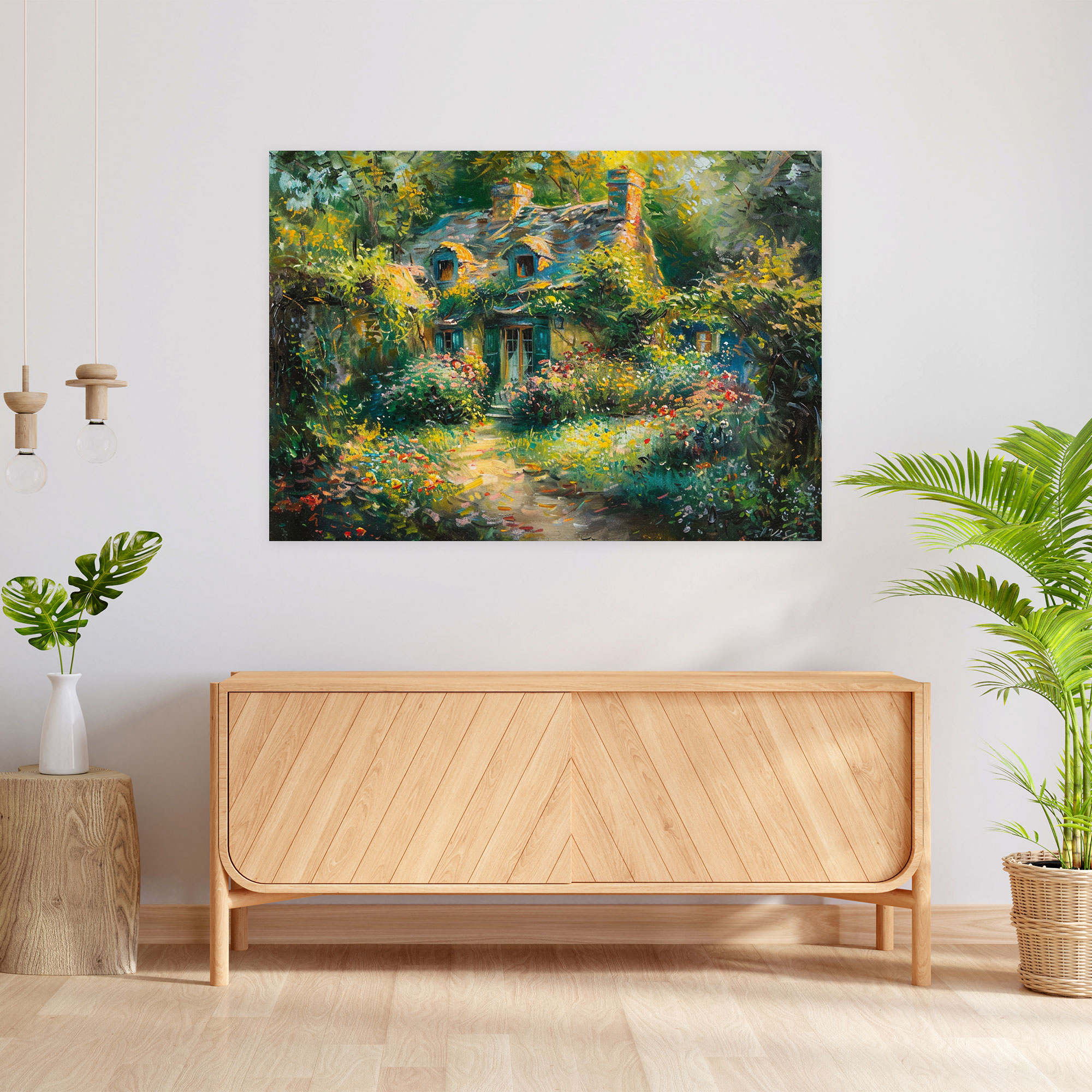 Cozy Cottage Claude Monet Wall Decoration - Claude Monet, Claude Monet, Wall Art, Canvas Print
