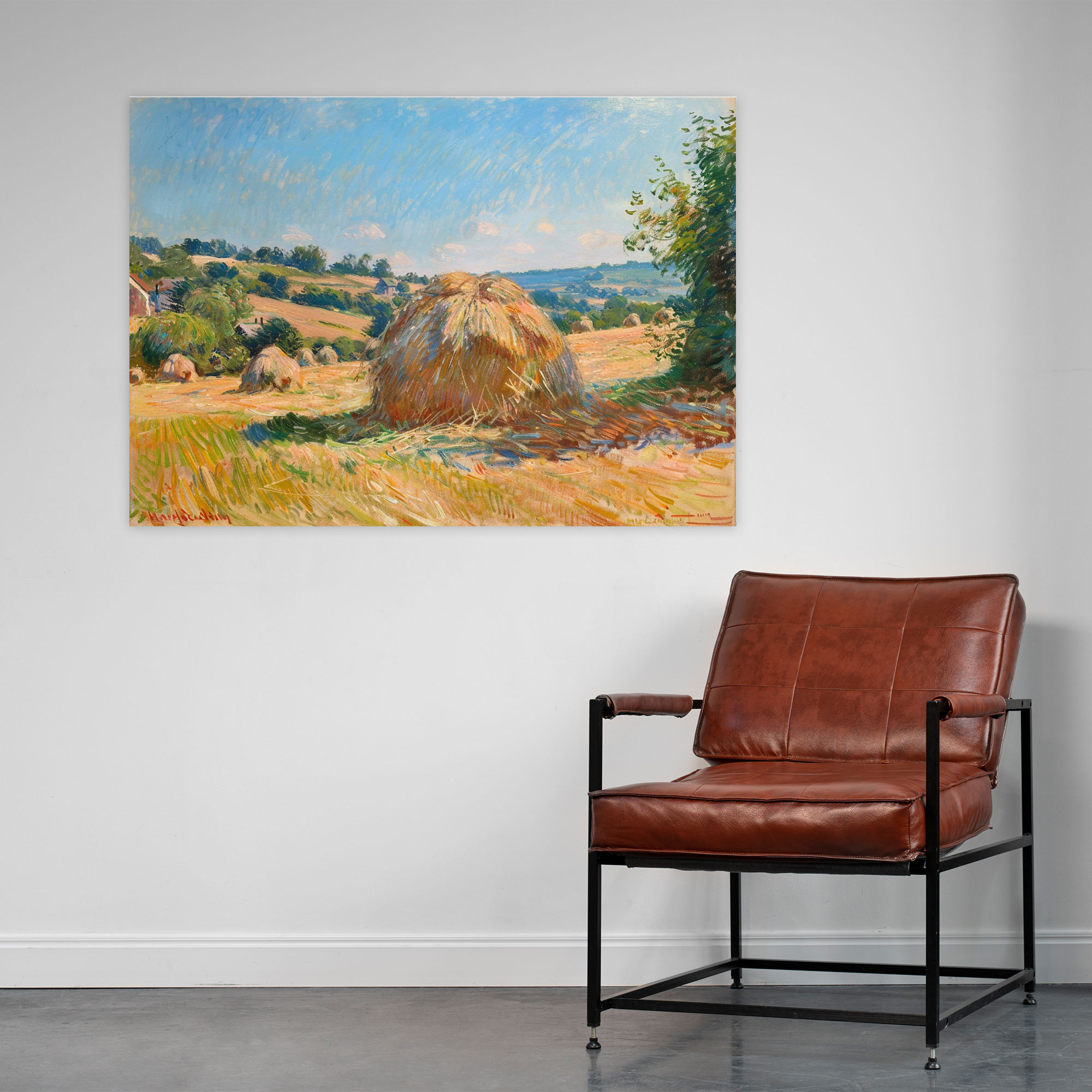 Güneş Işığında Samanlık Claude Monet Kanvas Tablo - Claude Monet Kanvas Duvar Sanatı Duvar Dekorasyonu