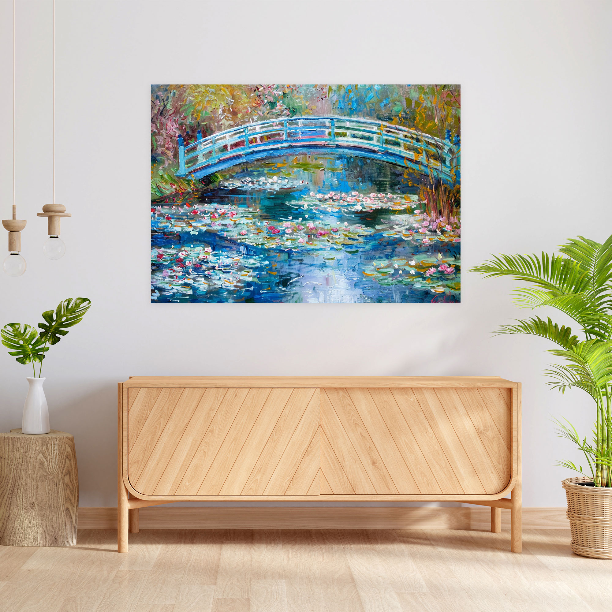 Enchanting Bridge Claude Monet Wall Decoration - Claude Monet, Canvas, Home Decoration, Wall Decoration