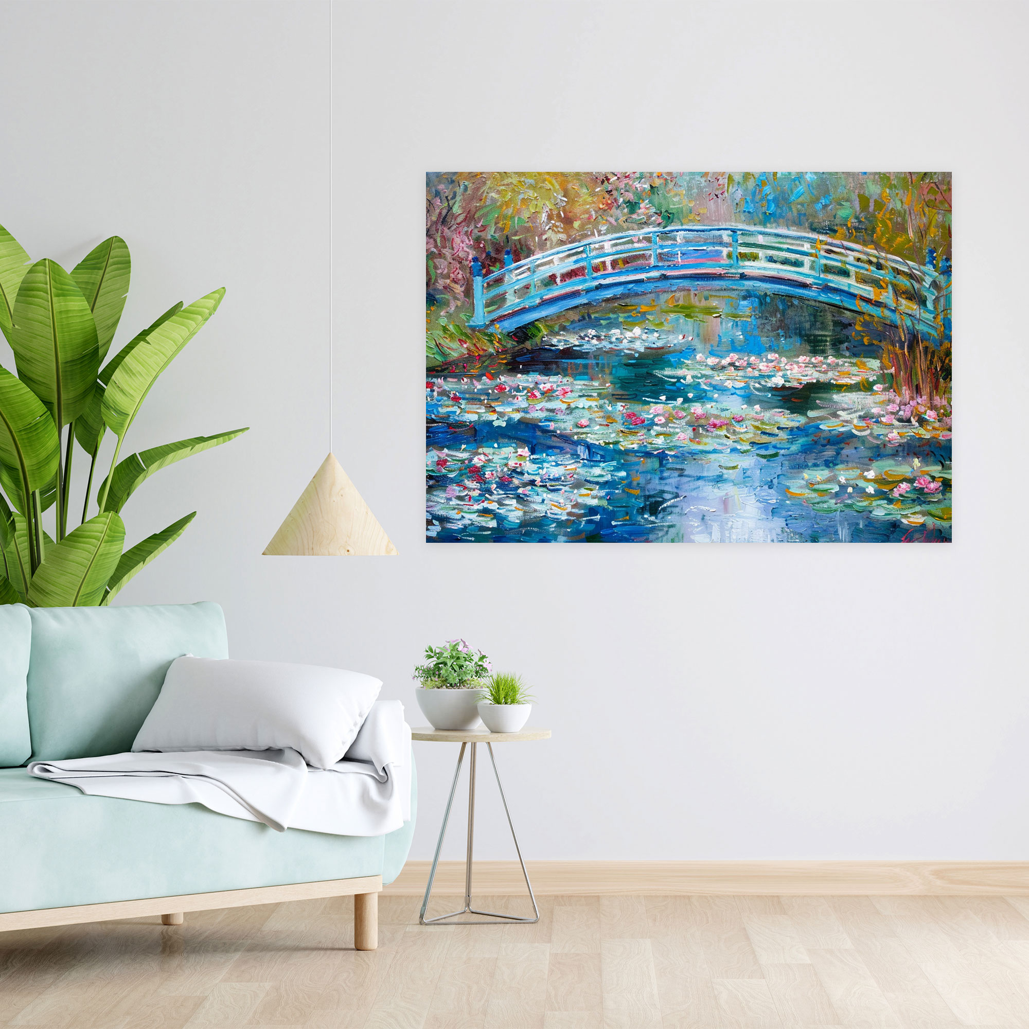 Enchanting Bridge Claude Monet Wall Decoration - Claude Monet, Canvas, Home Decoration, Wall Decoration