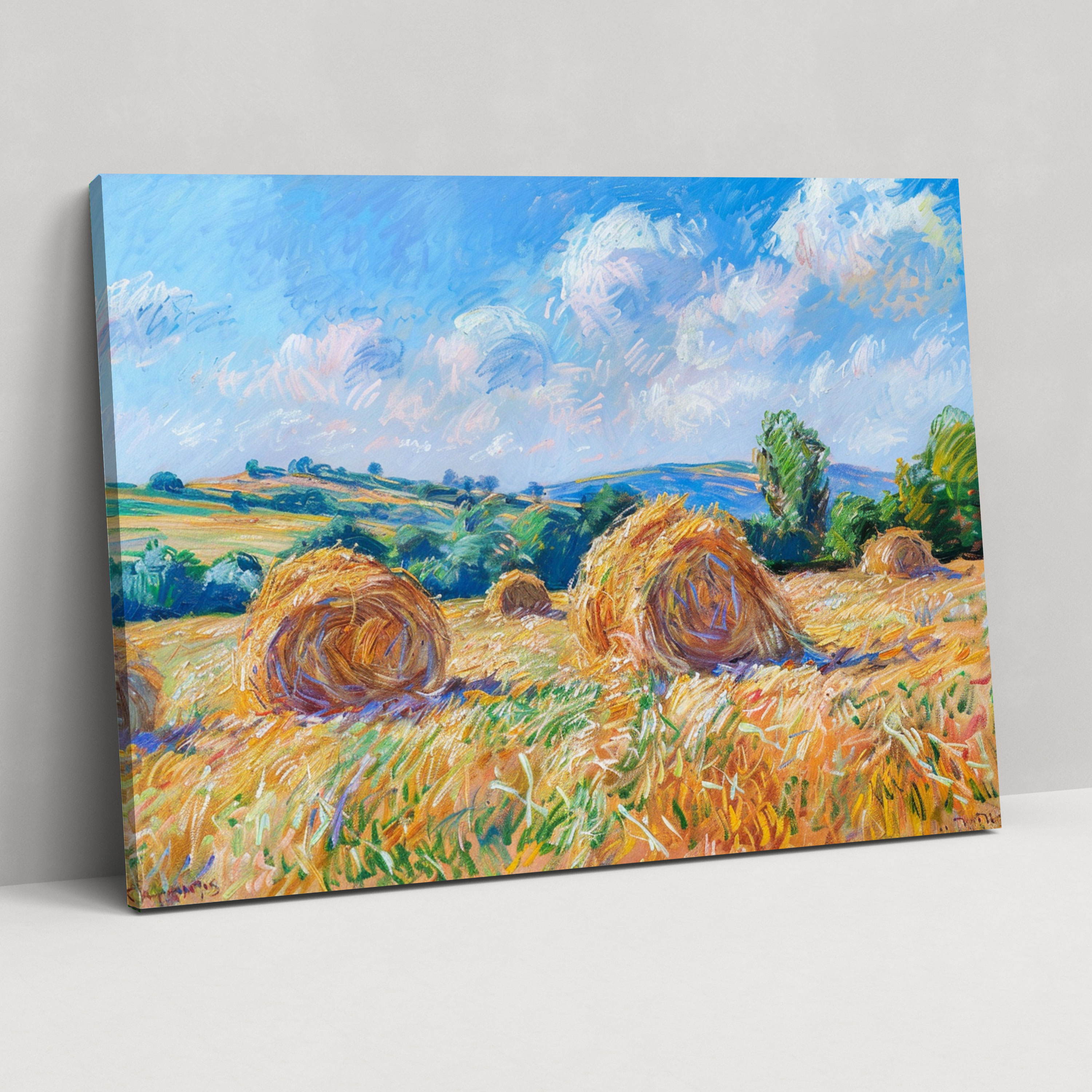 Wheatstacks Claude Monet Wall Decoration - Claude Monet, Canvas Wall Art, Wall Art, Wall Decoration