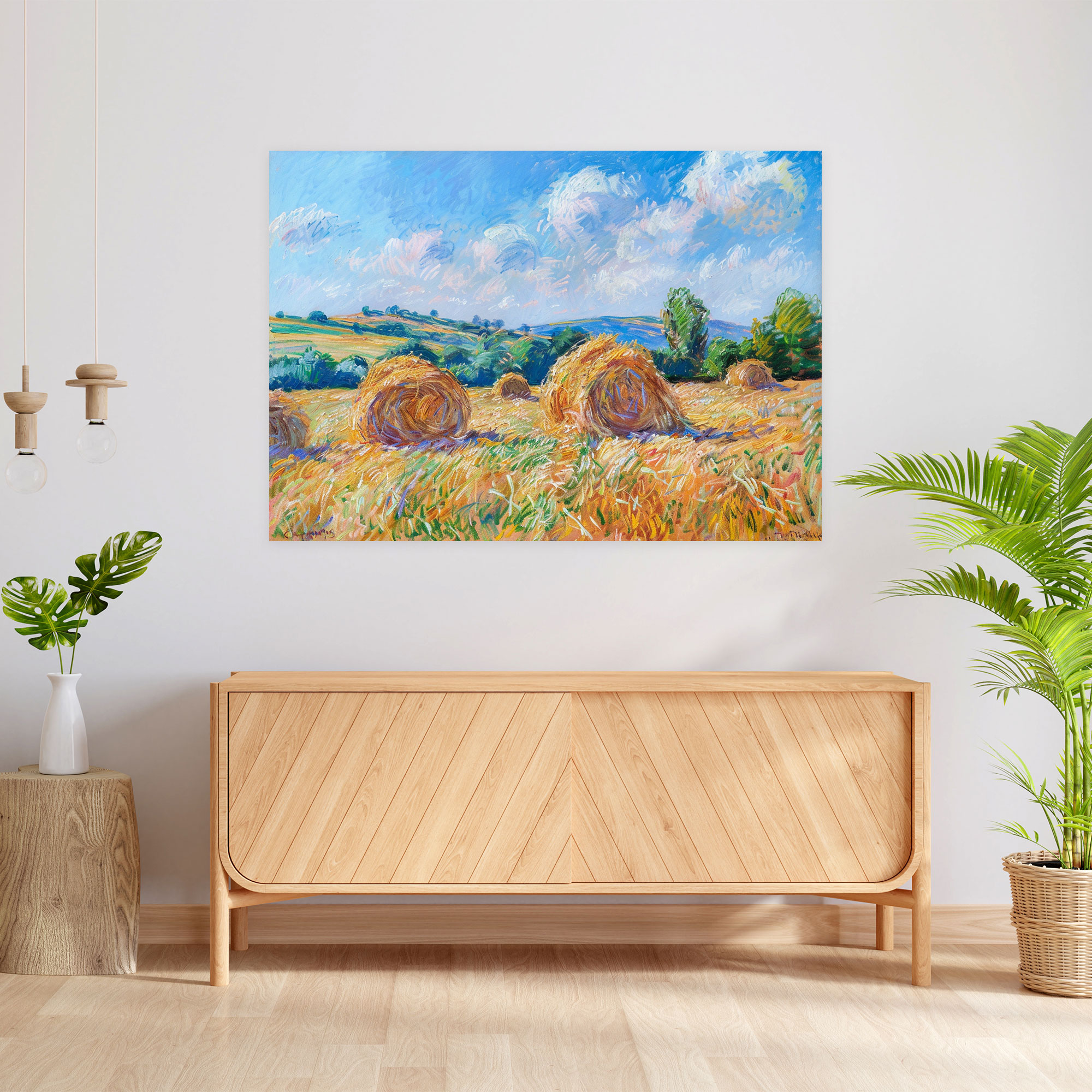 Wheatstacks Claude Monet Wall Decoration - Claude Monet, Canvas Wall Art, Wall Art, Wall Decoration