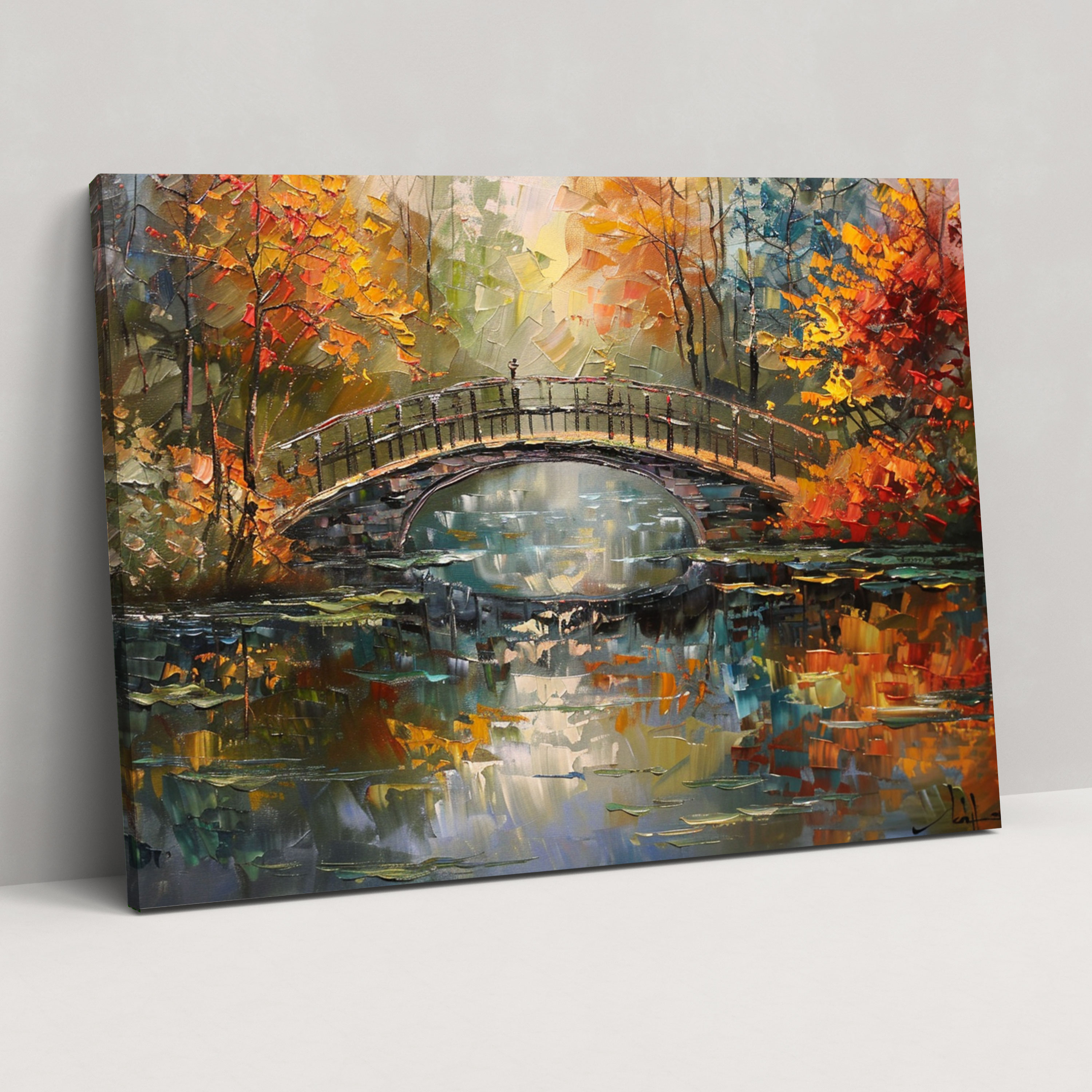 Bridge Over Water Claude Monet Wall Art - Claude Monet, Wall Art, Home Decoration, Claude Monet