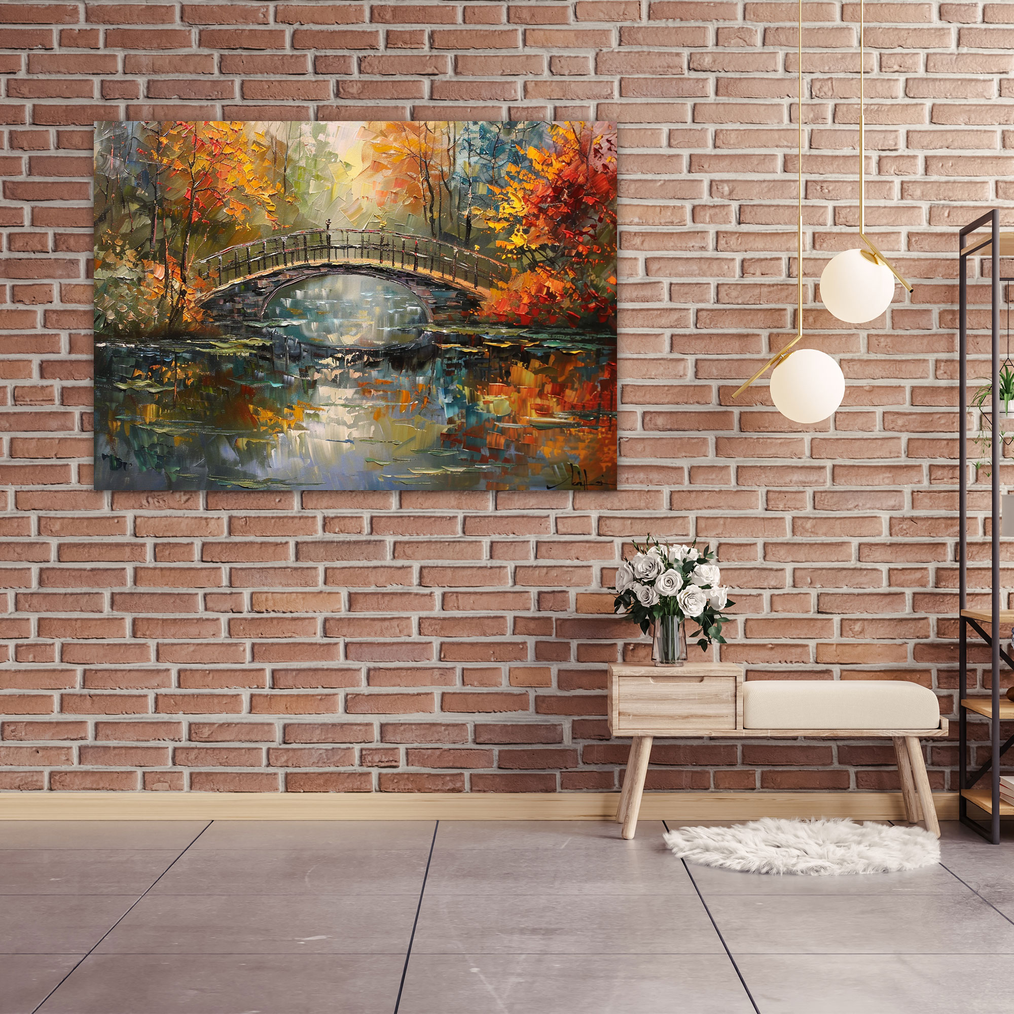 Bridge Over Water Claude Monet Wall Art - Claude Monet, Wall Art, Home Decoration, Claude Monet