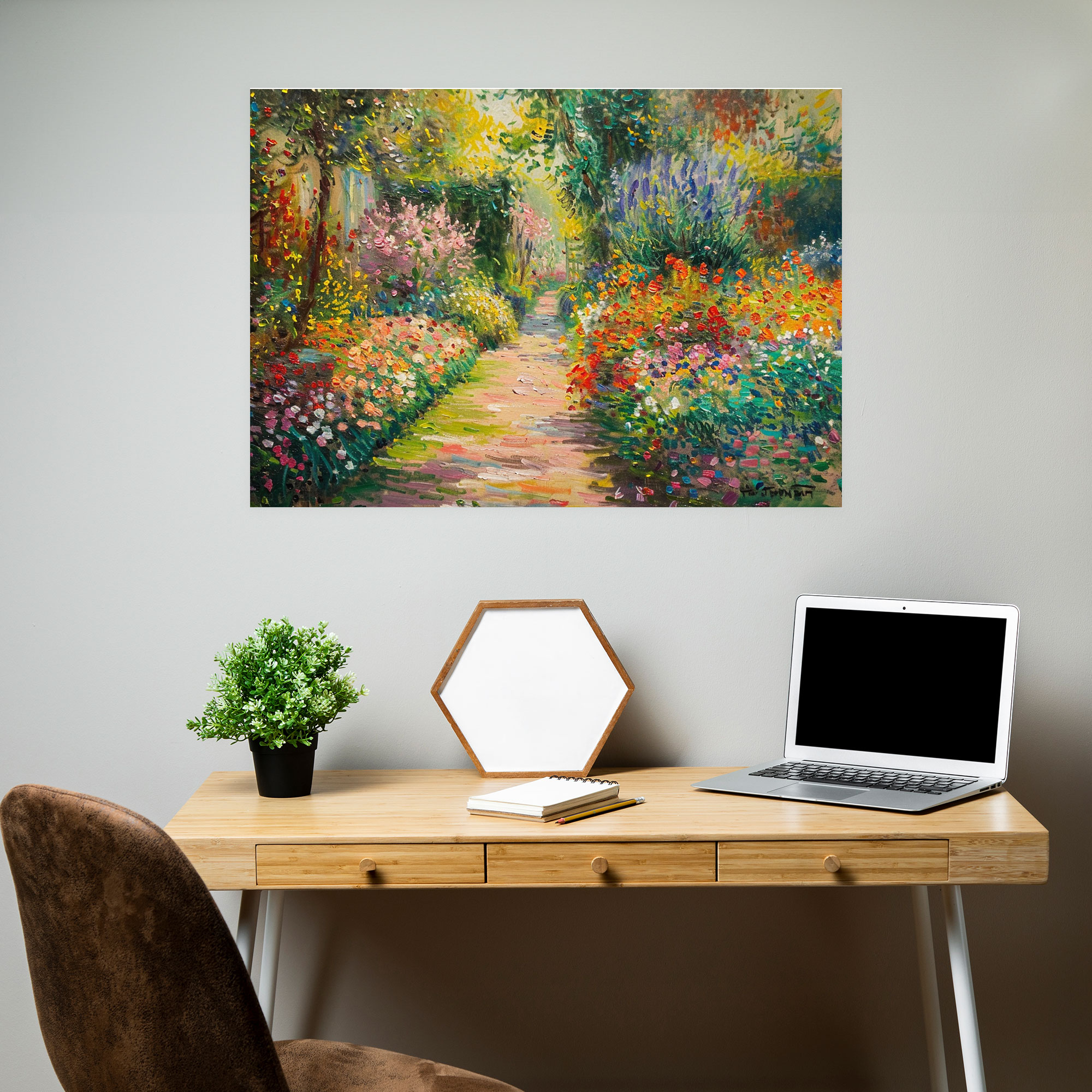 Claude Monet Garden Wall Art - Claude Monet, Wall Art, Home Decoration, Canvas