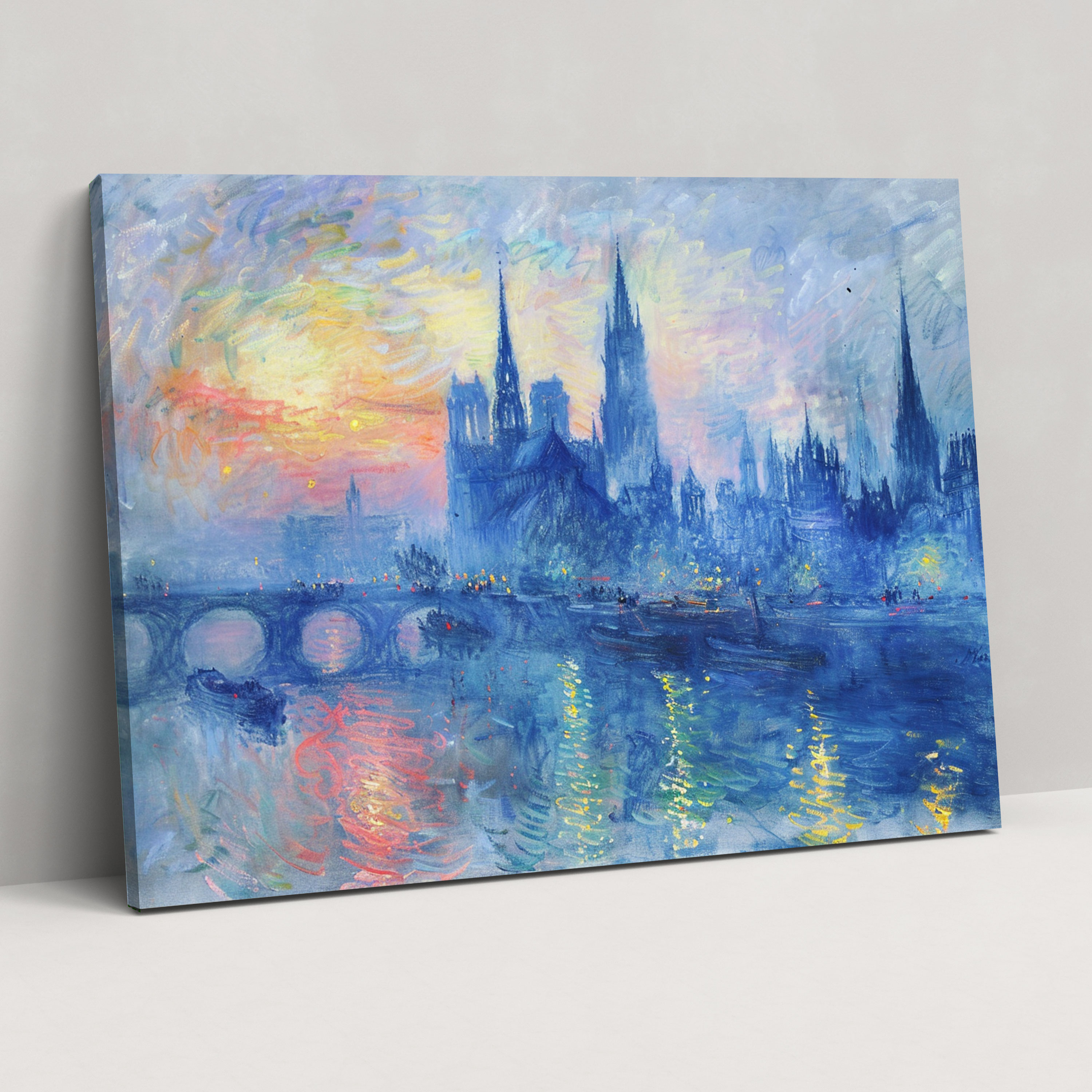 Claude Monet Rouen Cathedral Canvas Print - Claude Monet, Wall Art, Home Decoration, Wall Decoration
