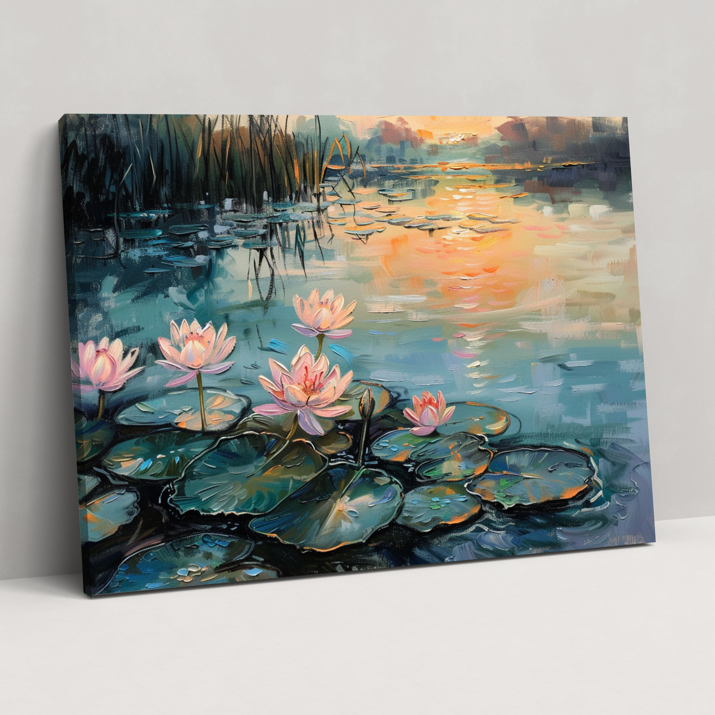 Claude Monet Water Lilies Canvas Print - Claude Monet, Claude Monet, Canvas Wall Art, Canvas
