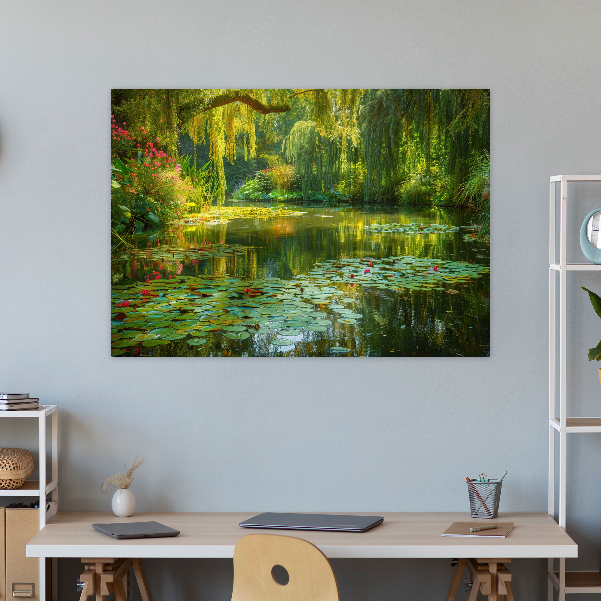 Peaceful Water Garden Claude Monet Wall Art - Claude Monet, Wall Decoration, Canvas Wall Art, Canvas