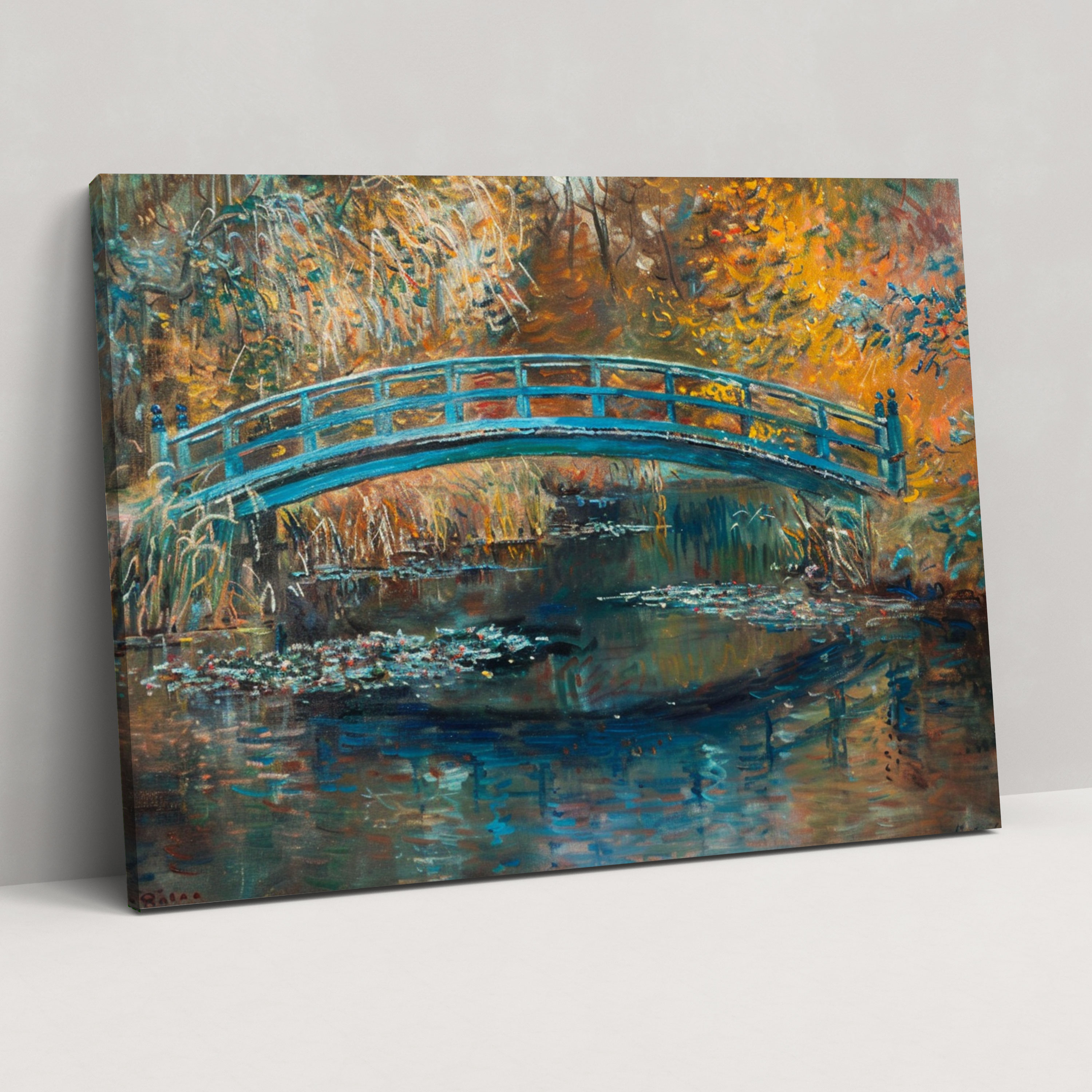 Japon Köprüsü Claude Monet Kanvas Tablo - Duvar Sanatı Duvar Dekorasyonu
