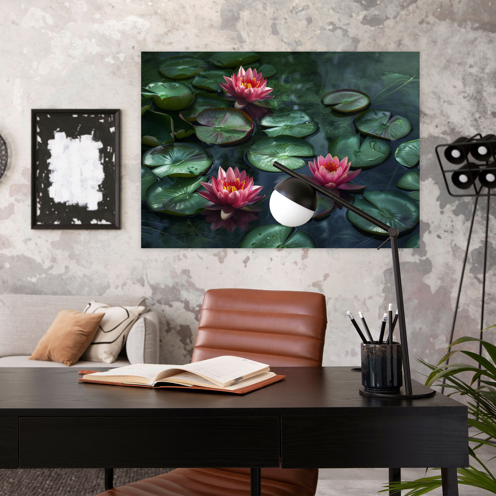 Claude Monet Water Lilies Canvas Print - Claude Monet, Claude Monet, Canvas, Canvas Wall Art