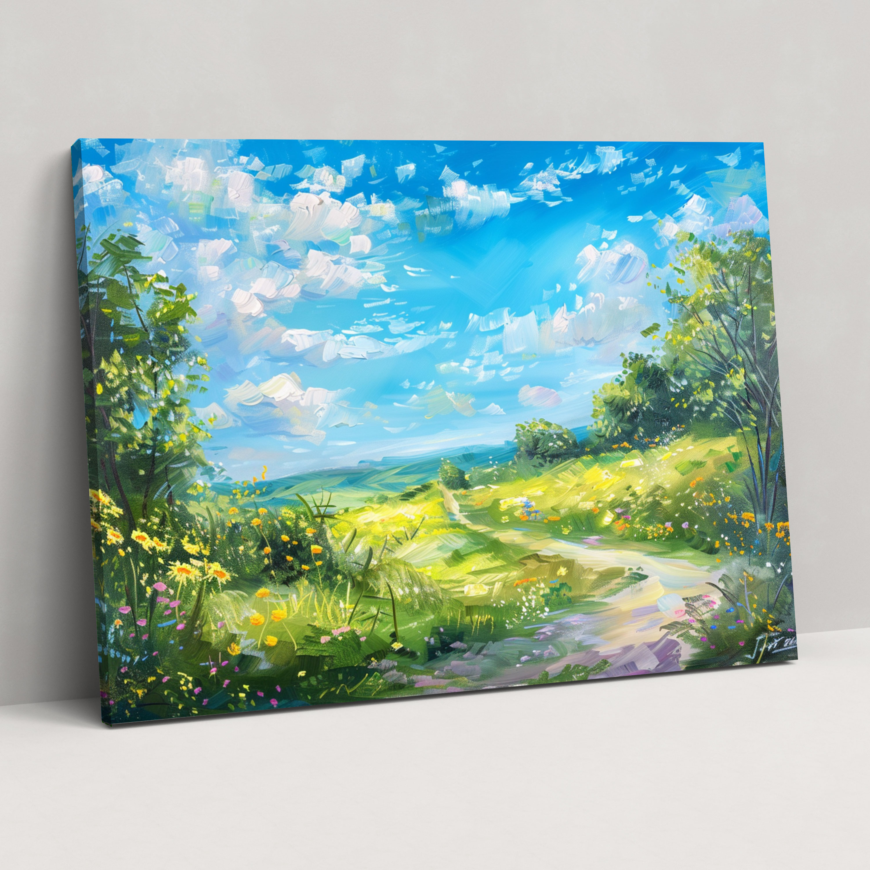 Claude Monet Countryside Canvas Print - Claude Monet, Wall Decoration, Canvas Print, Canvas