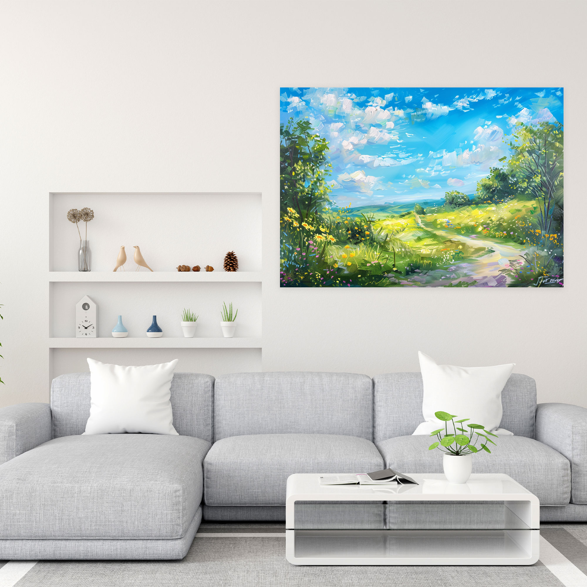 Claude Monet Countryside Canvas Print - Claude Monet, Wall Decoration, Canvas Print, Canvas