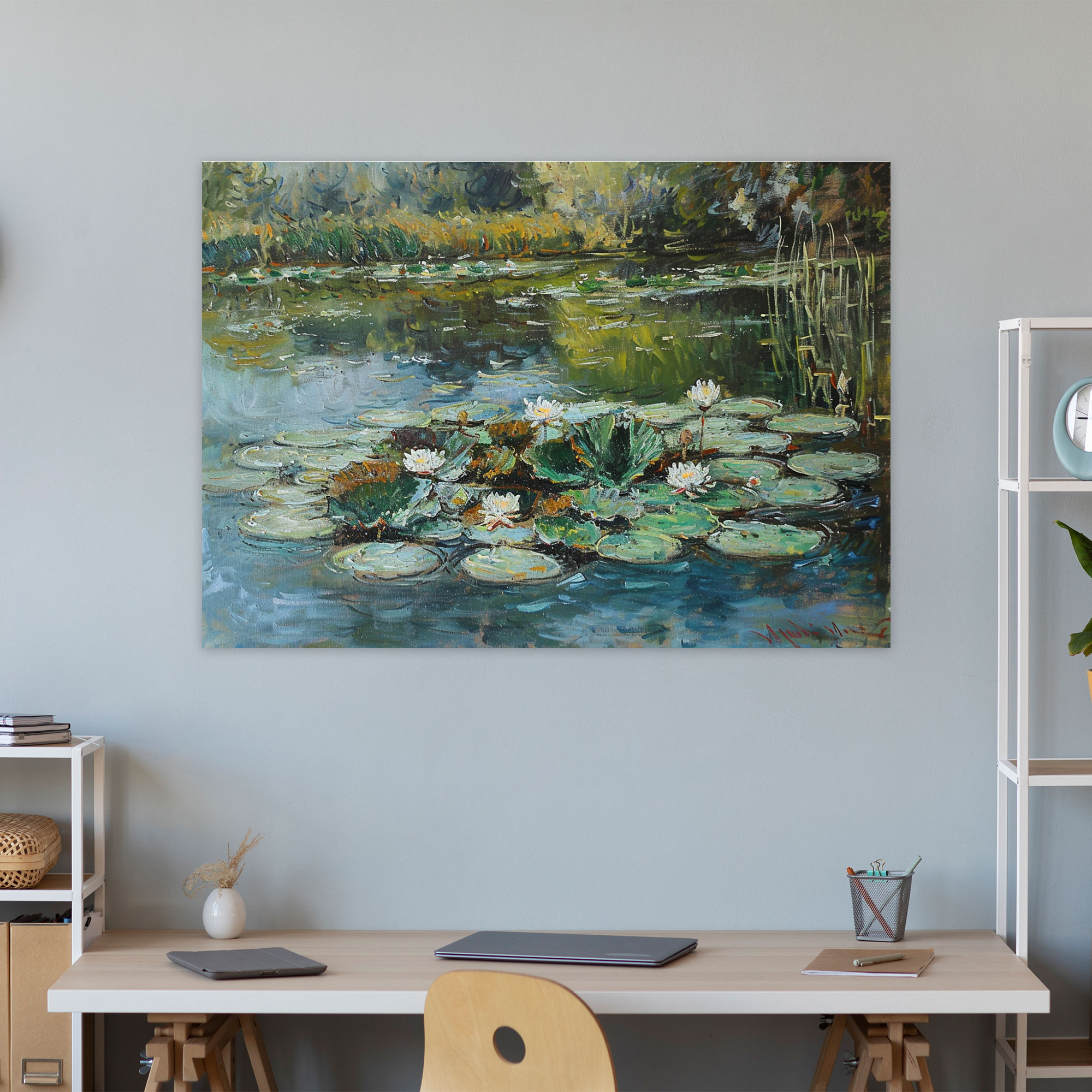 Su Zambakları Claude Monet Kanvas Tablo - Ev Dekorasyonu
