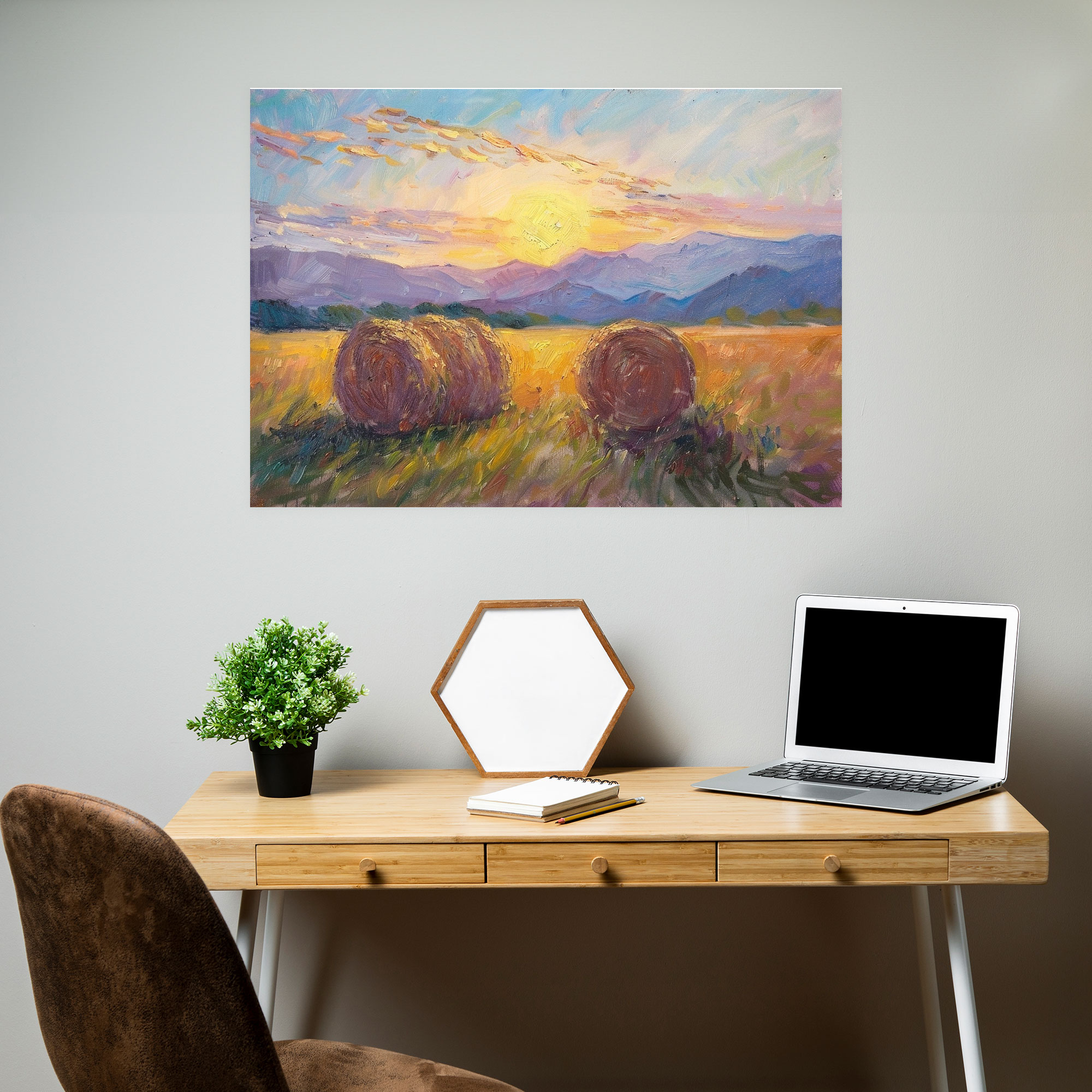 Haystacks Claude Monet Wall Decoration - Claude Monet, Wall Decoration, Canvas Wall Art, Claude Monet