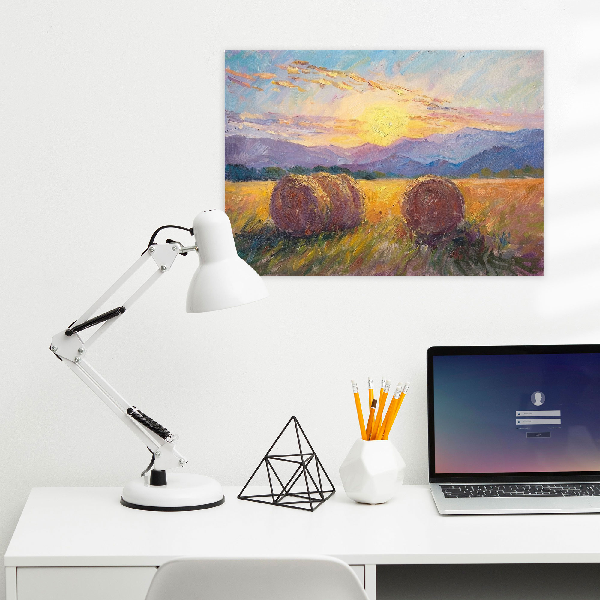 Haystacks Claude Monet Wall Decoration - Claude Monet, Wall Decoration, Canvas Wall Art, Claude Monet