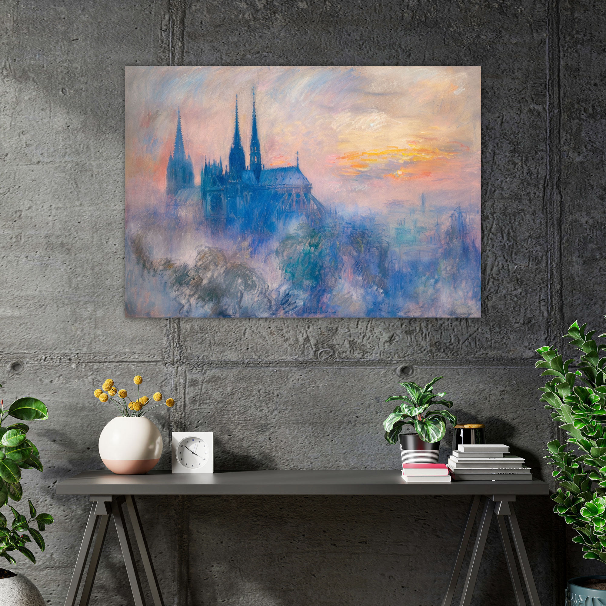 Rouen Katedrali Claude Monet Duvar Sanatı - Kanvas Tablo