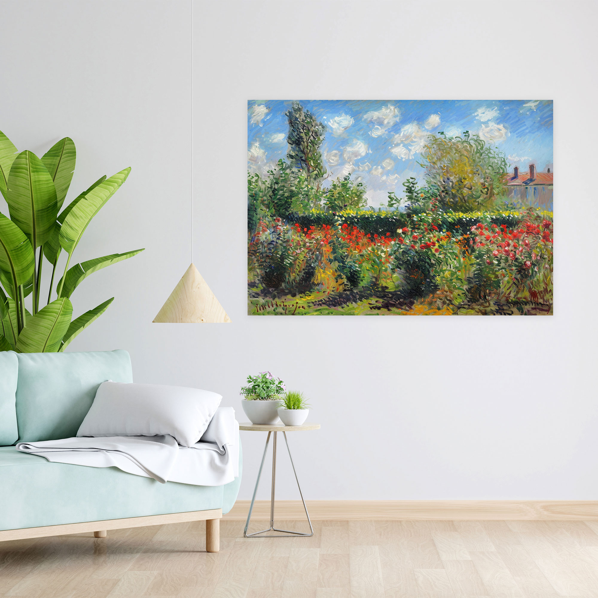 Artist's Garden Claude Monet Wall Decoration - Claude Monet, Home Decoration, Wall Decoration, Claude Monet
