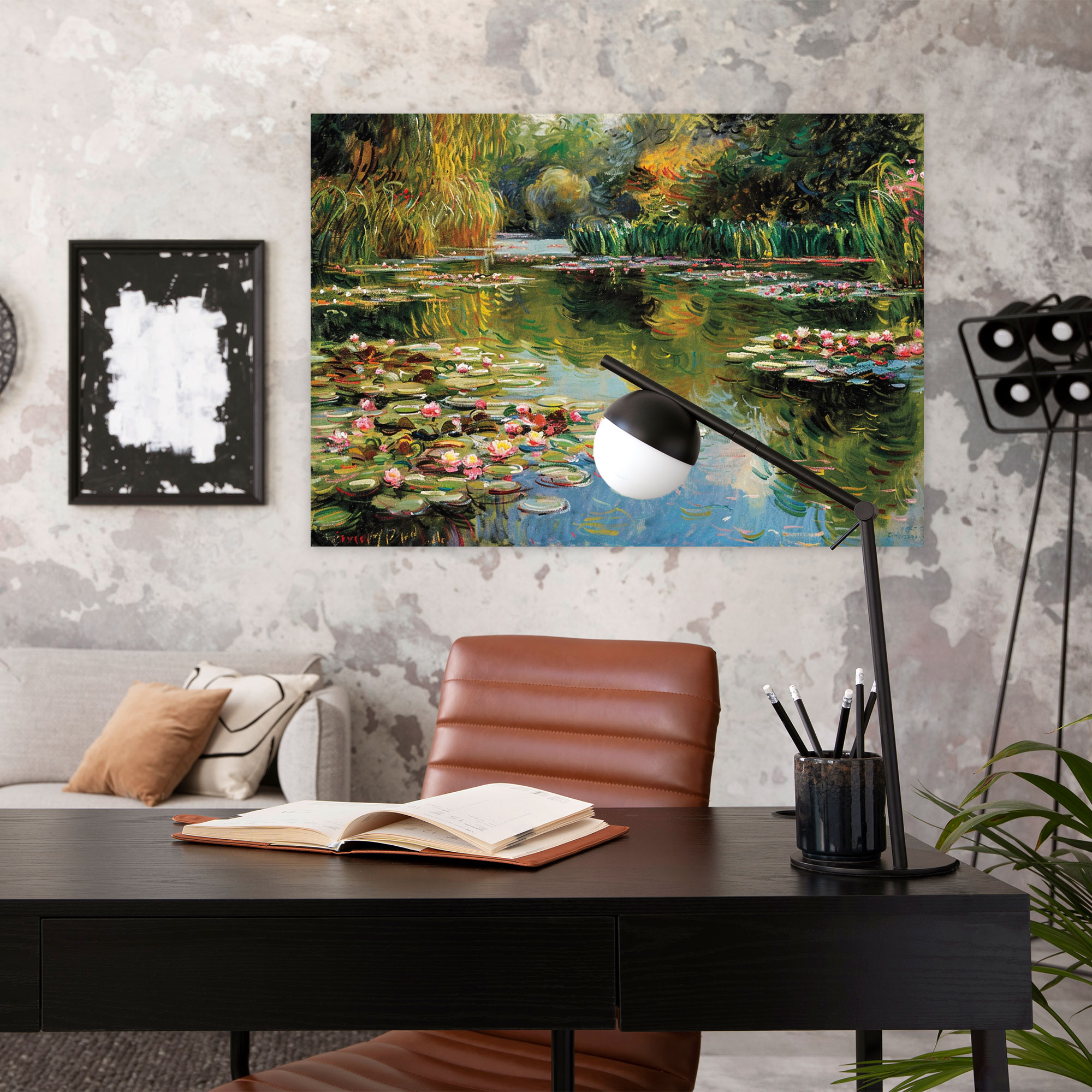 Ethereal Garden Of Water Lilies Claude Monet Canvas Print - Claude Monet, Wall Art, Wall Decoration, Canvas Wall Art