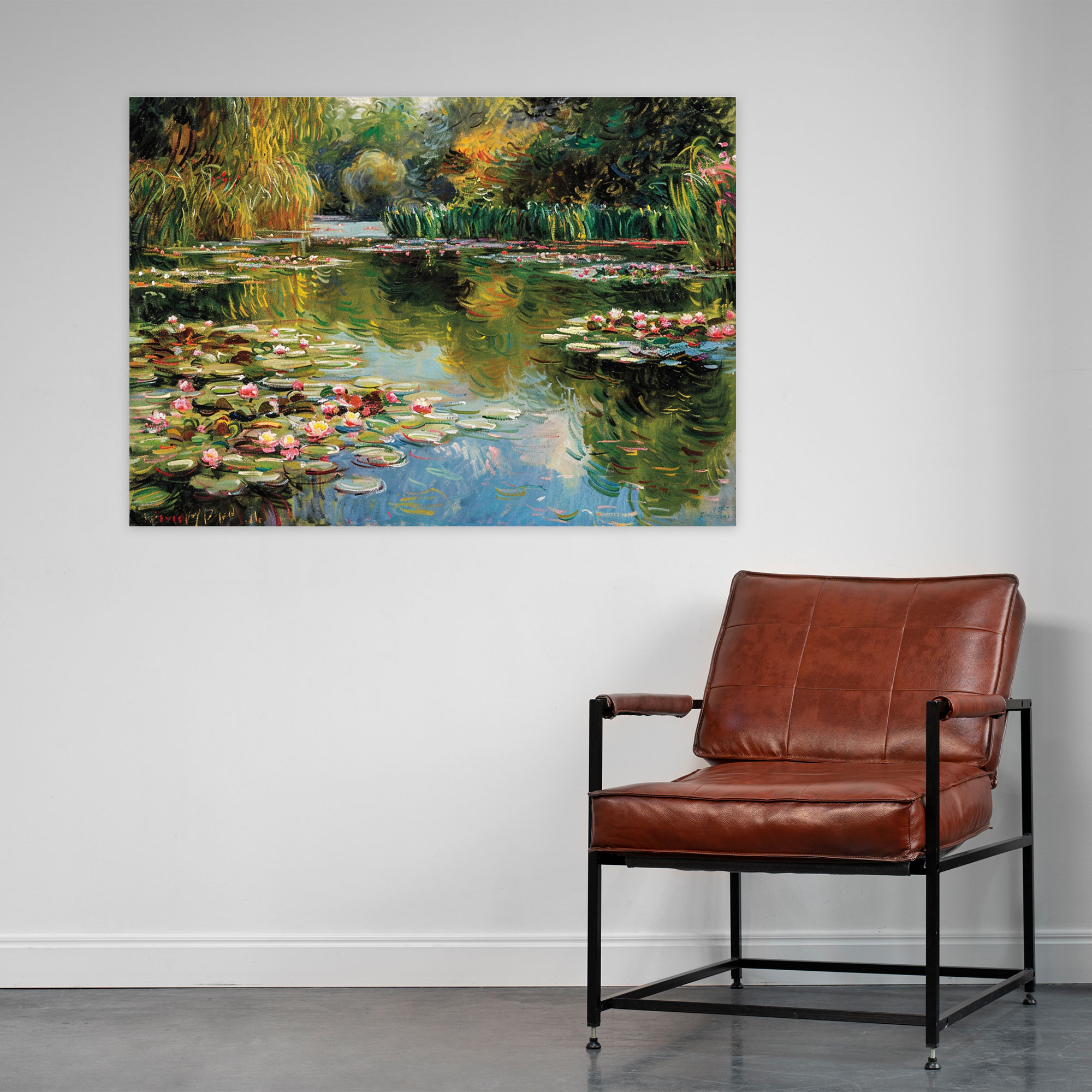 Ethereal Garden Of Water Lilies Claude Monet Canvas Print - Claude Monet, Wall Art, Wall Decoration, Canvas Wall Art