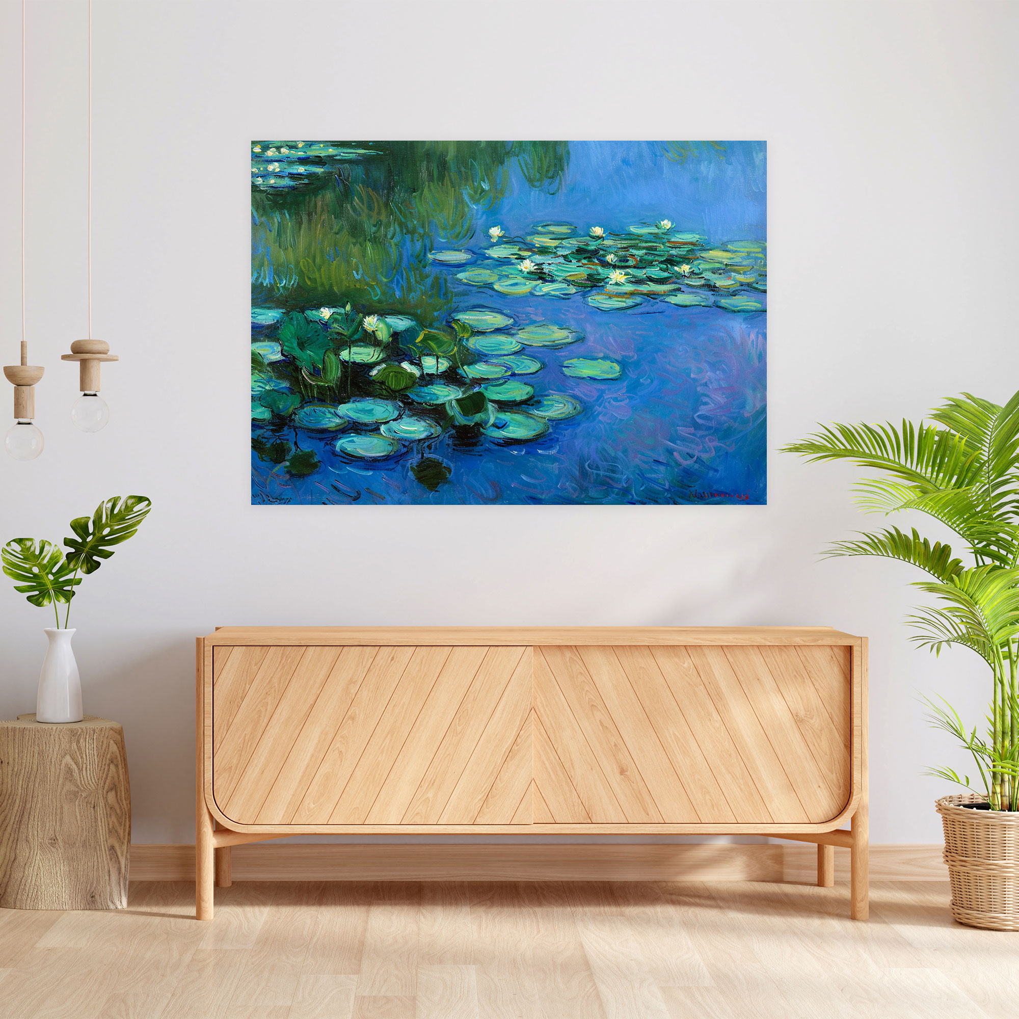 Su Zambakları Claude Monet Kanvas Tablo - Ev Dekorasyonu