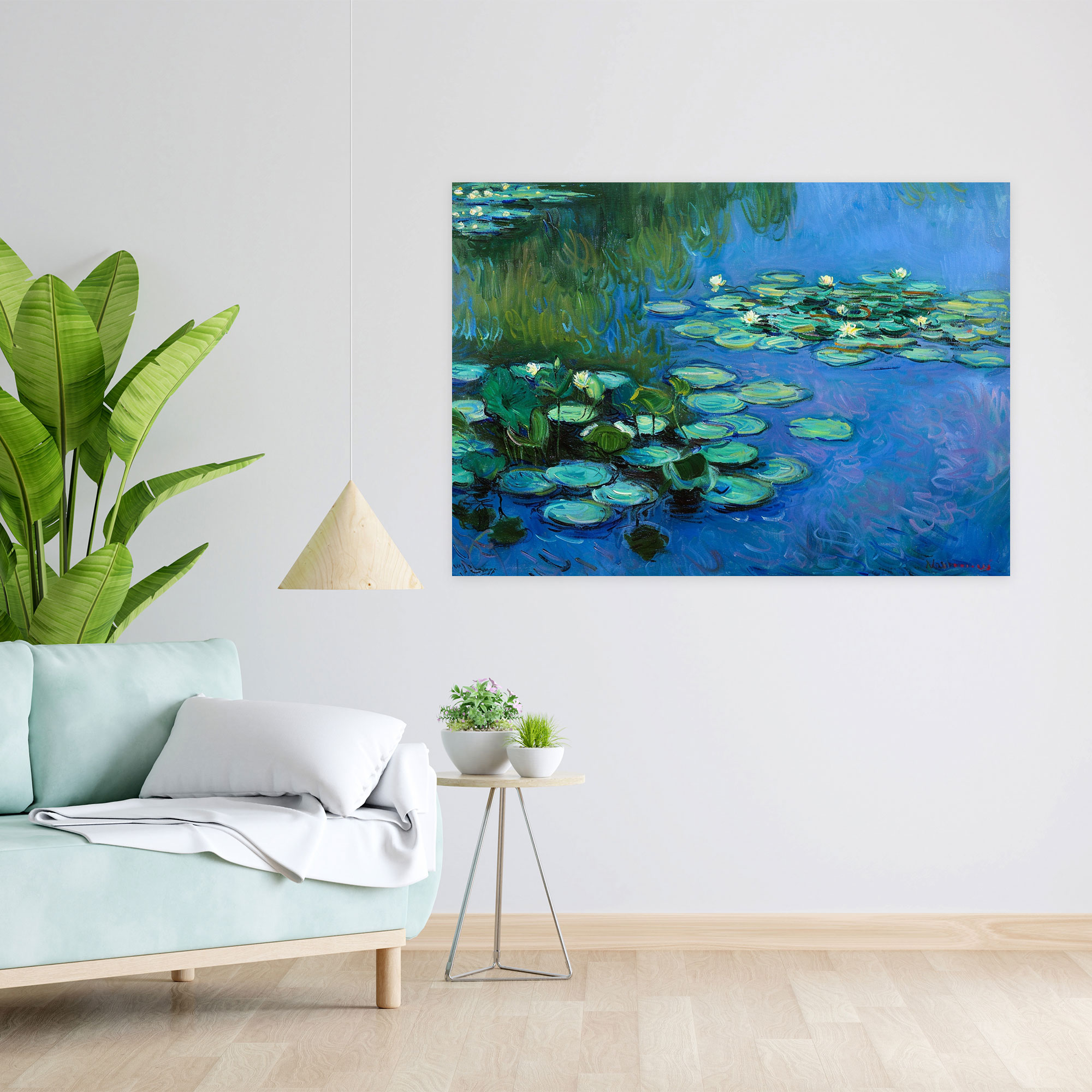 Su Zambakları Claude Monet Kanvas Tablo - Ev Dekorasyonu