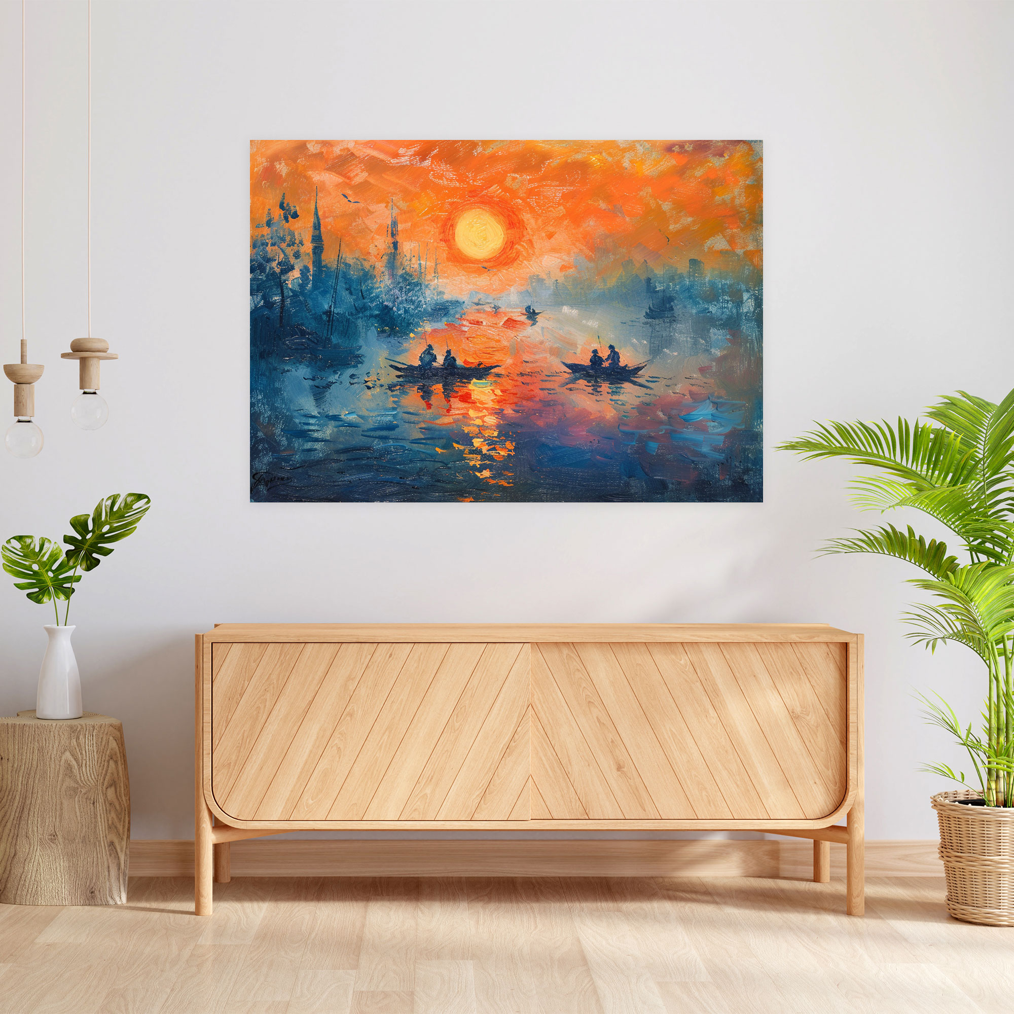 Impression Sunrise Claude Monet Wall Art - Claude Monet, Wall Decoration, Home Decoration, Canvas