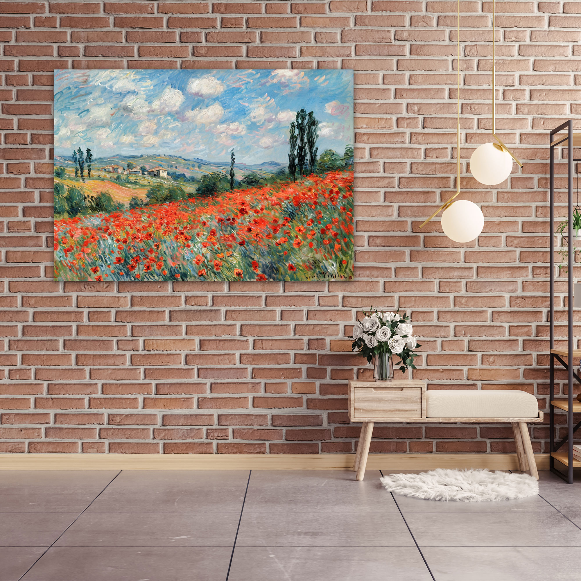 Poppy Field Claude Monet Canvas Print - Claude Monet, Claude Monet, Canvas Print, Home Decoration