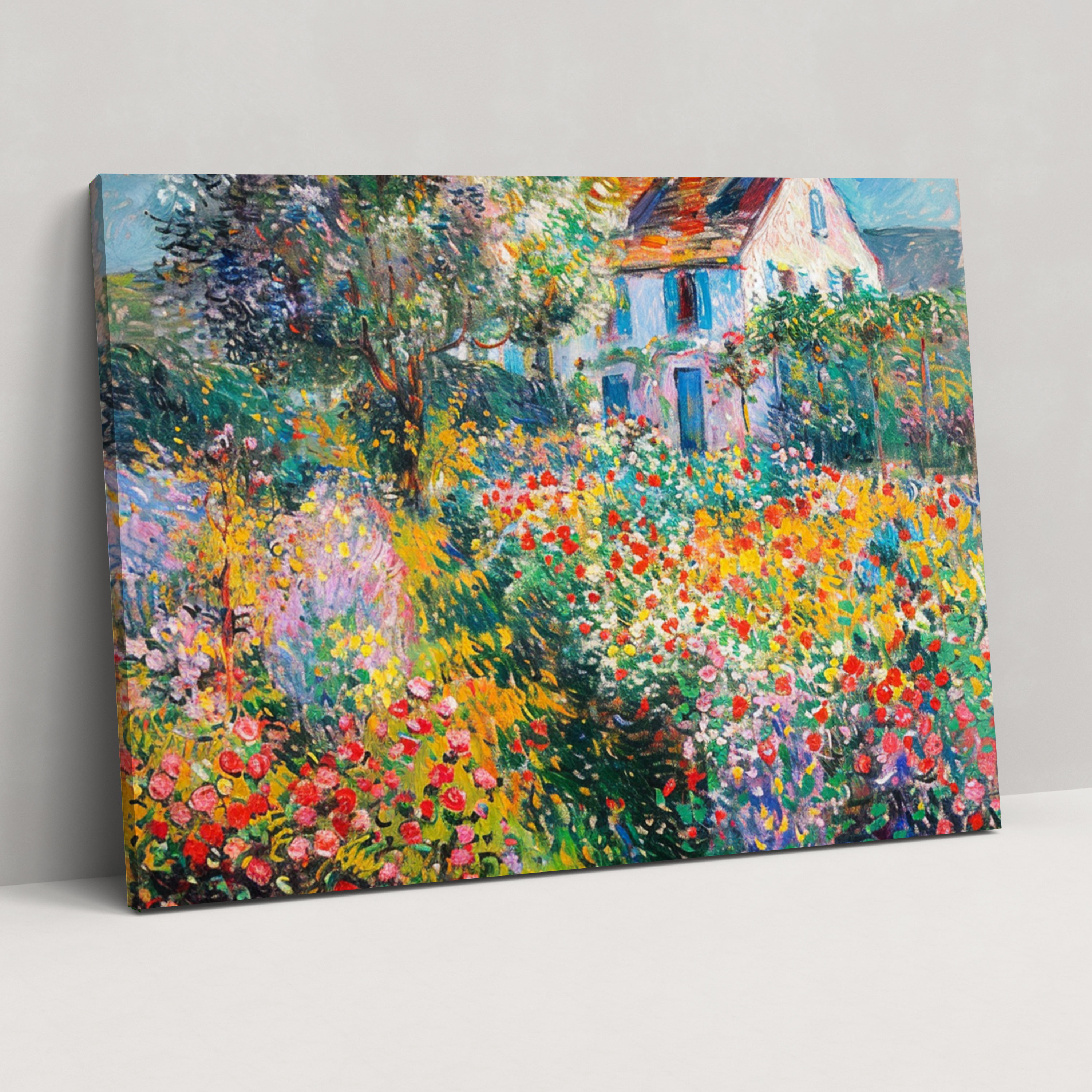 Claude Monet Garden Flowers Wall Art - Claude Monet, Wall Decoration, Canvas, Home Decoration