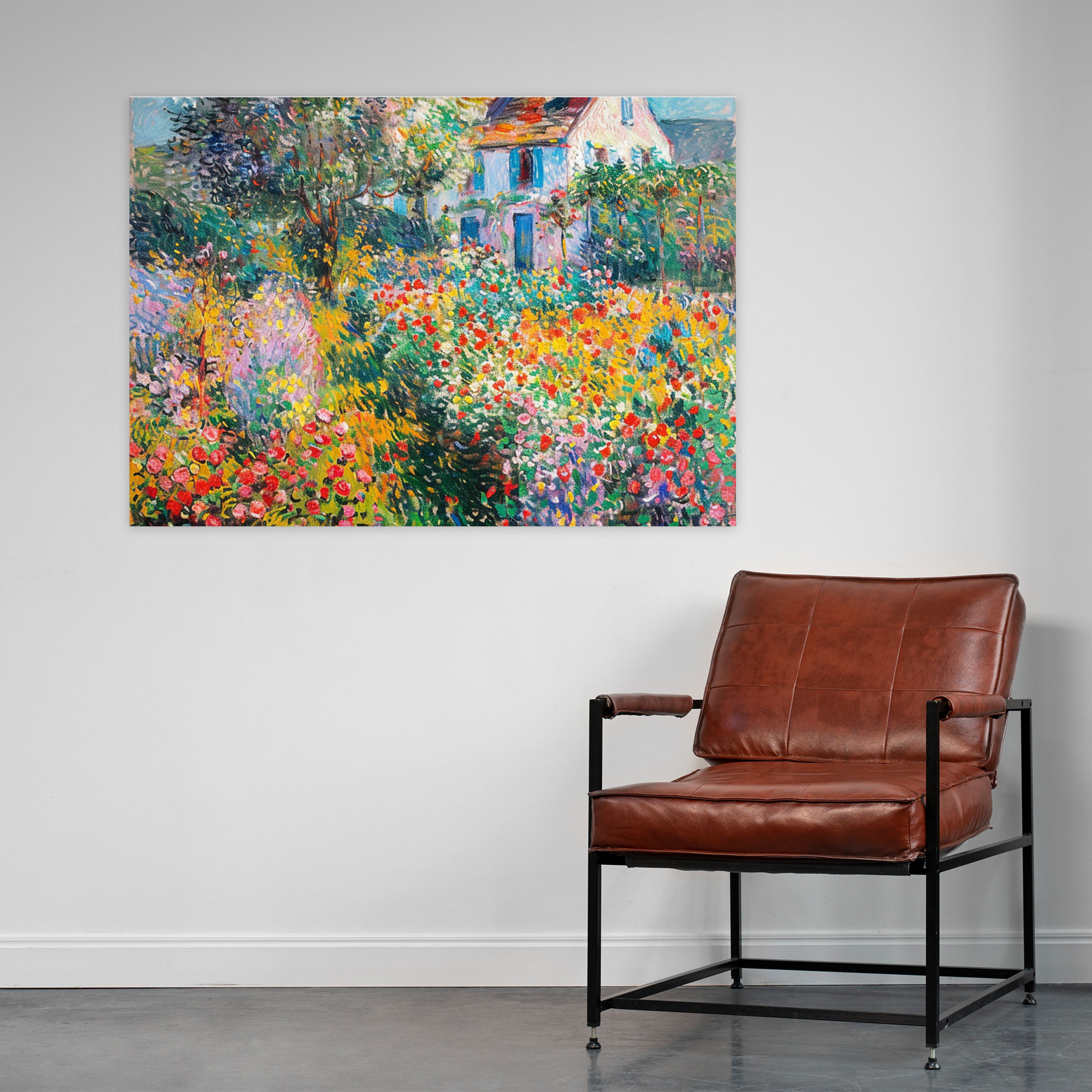 Claude Monet Garden Flowers Wall Art - Claude Monet, Wall Decoration, Canvas, Home Decoration