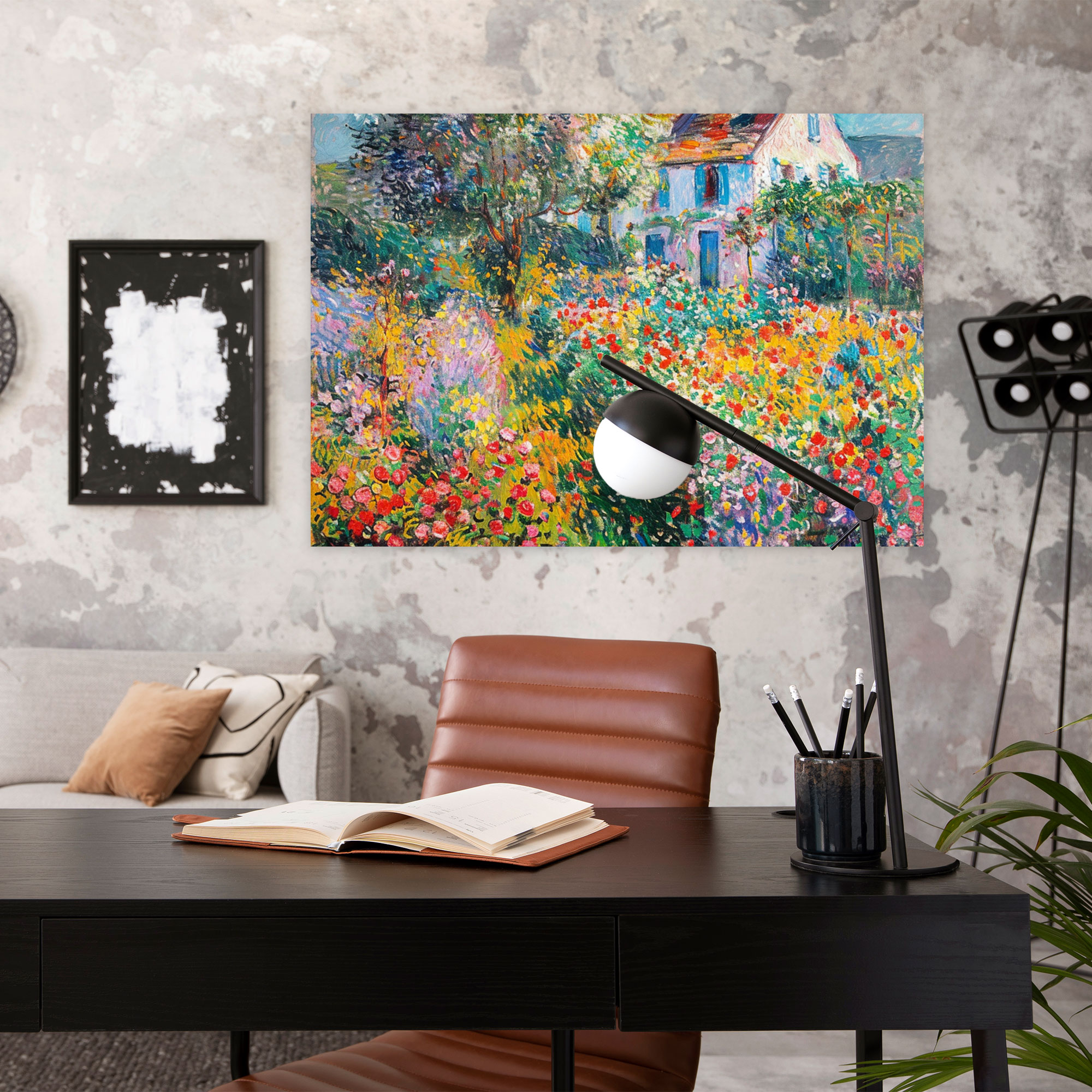 Claude Monet Garden Flowers Wall Art - Claude Monet, Wall Decoration, Canvas, Home Decoration