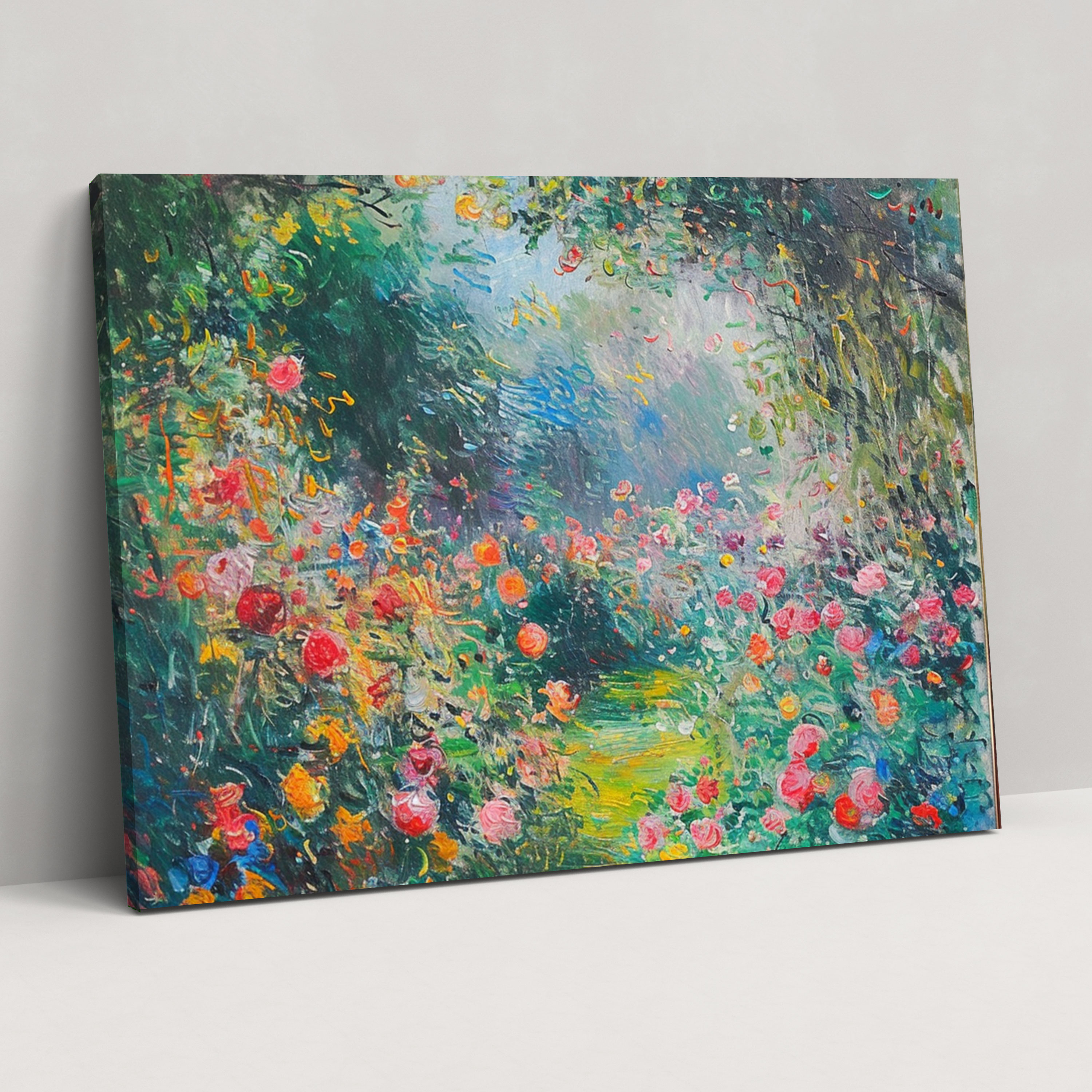 Claude Monet Blooming Garden Wall Decoration - Claude Monet, Home Decoration, Wall Decoration, Canvas Wall Art