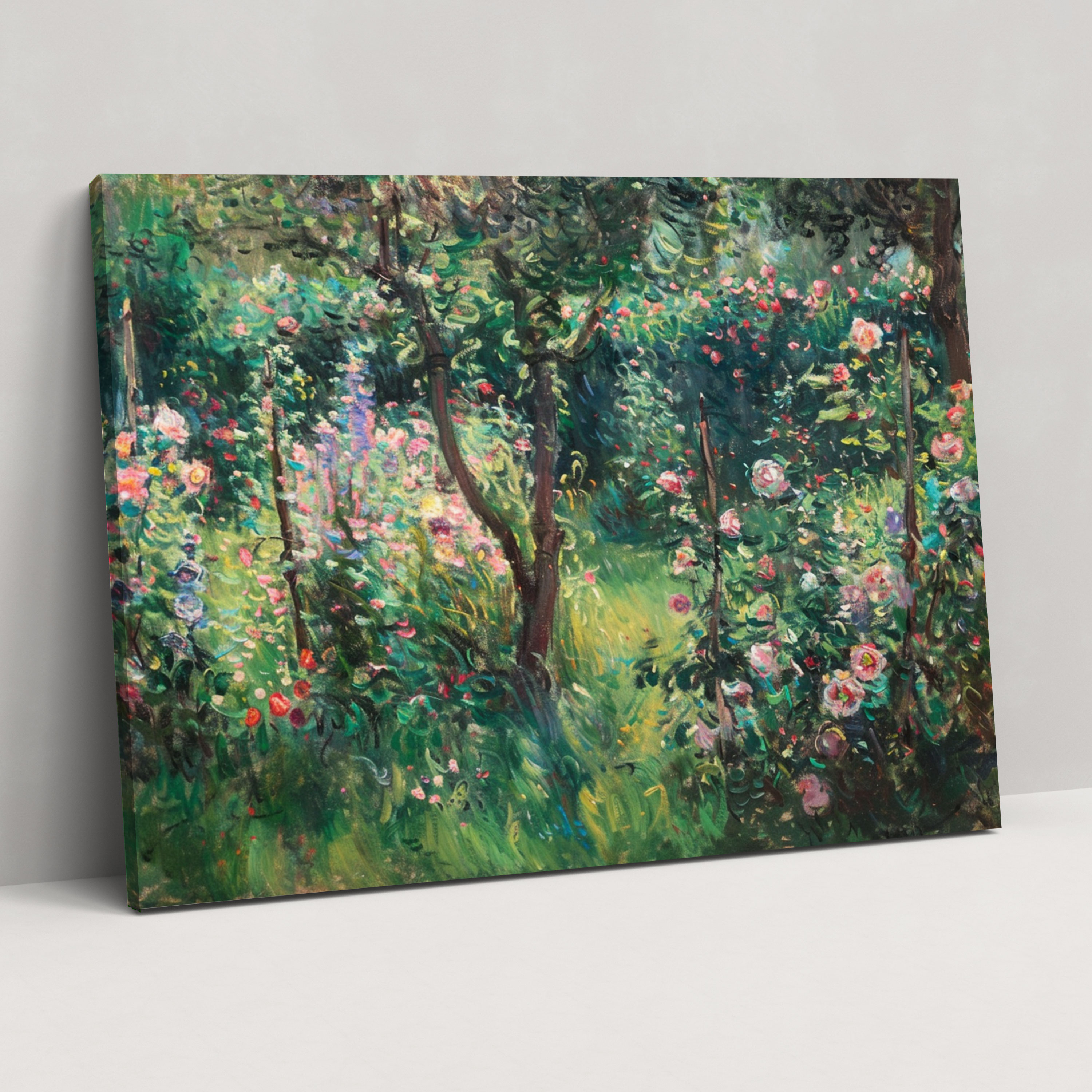 Claude Monet Garden Canvas Print - Claude Monet, Home Decoration, Canvas Print, Canvas