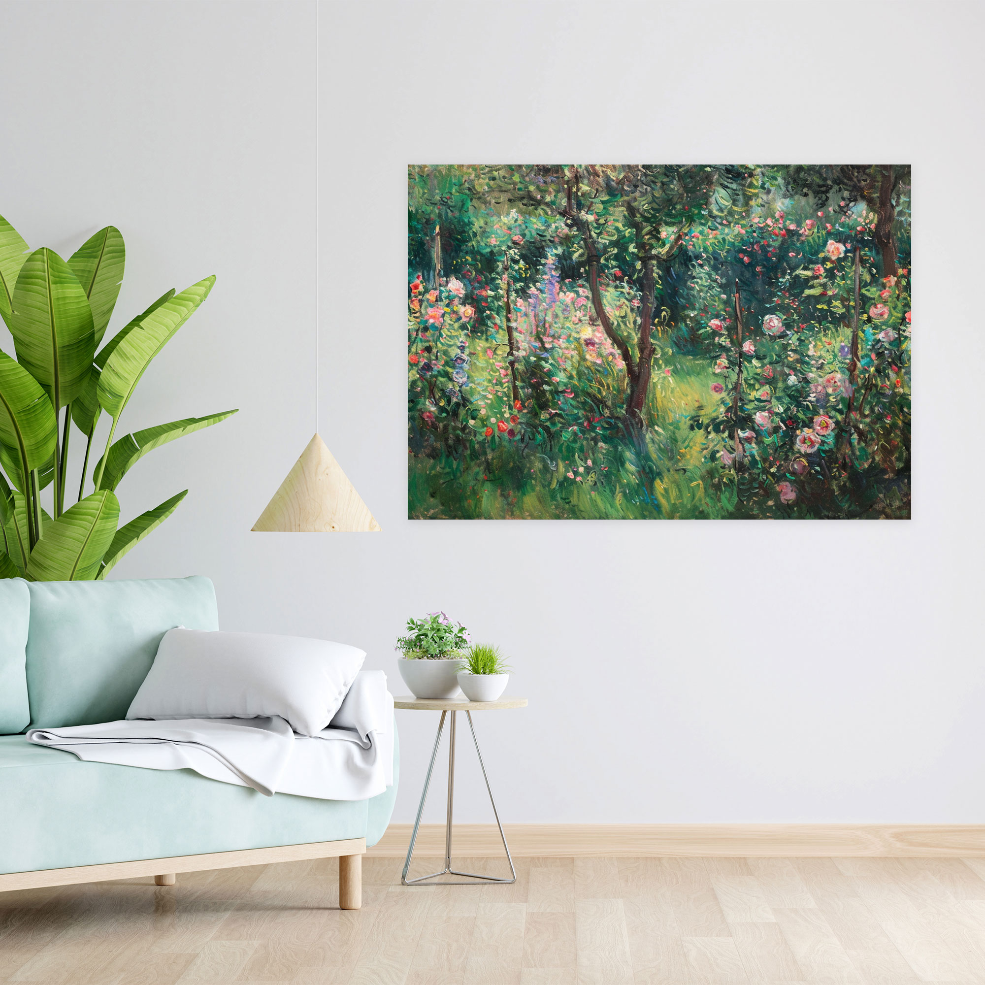 Claude Monet Garden Canvas Print - Claude Monet, Home Decoration, Canvas Print, Canvas