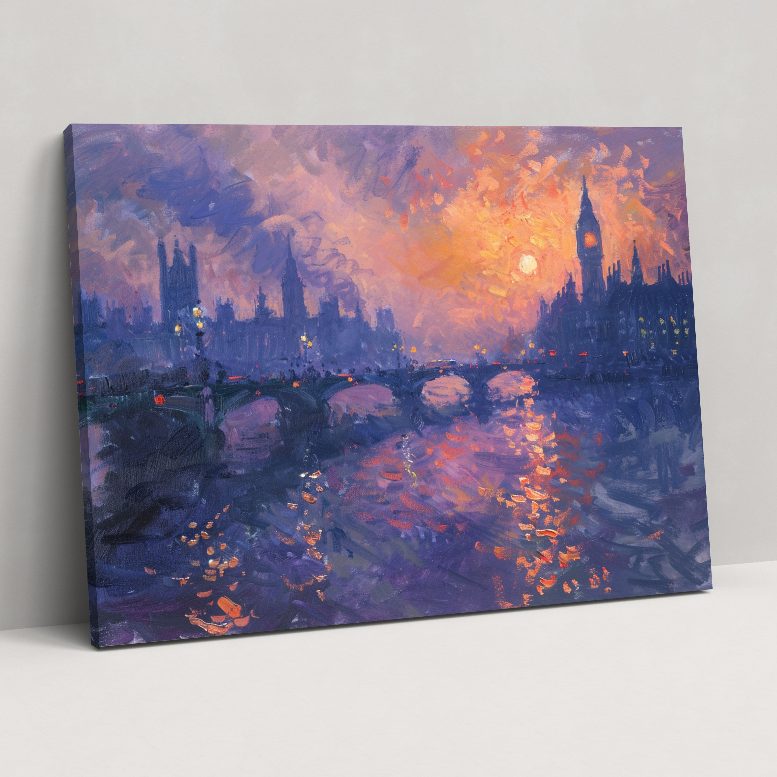 Twilight Cityscape Claude Monet Canvas Print - Claude Monet, Canvas Print, Canvas Wall Art, Home Decoration