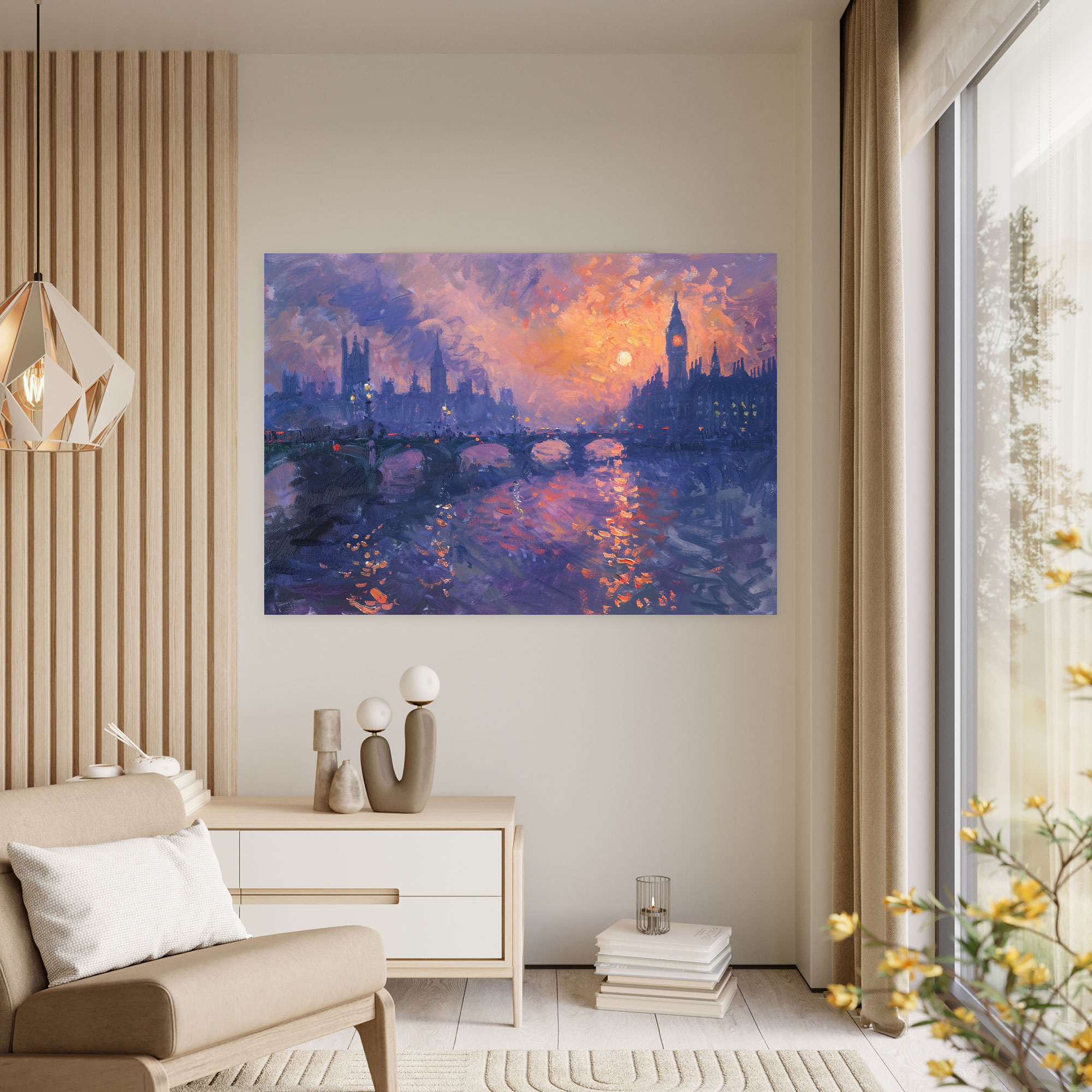Twilight Cityscape Claude Monet Canvas Print - Claude Monet, Canvas Print, Canvas Wall Art, Home Decoration