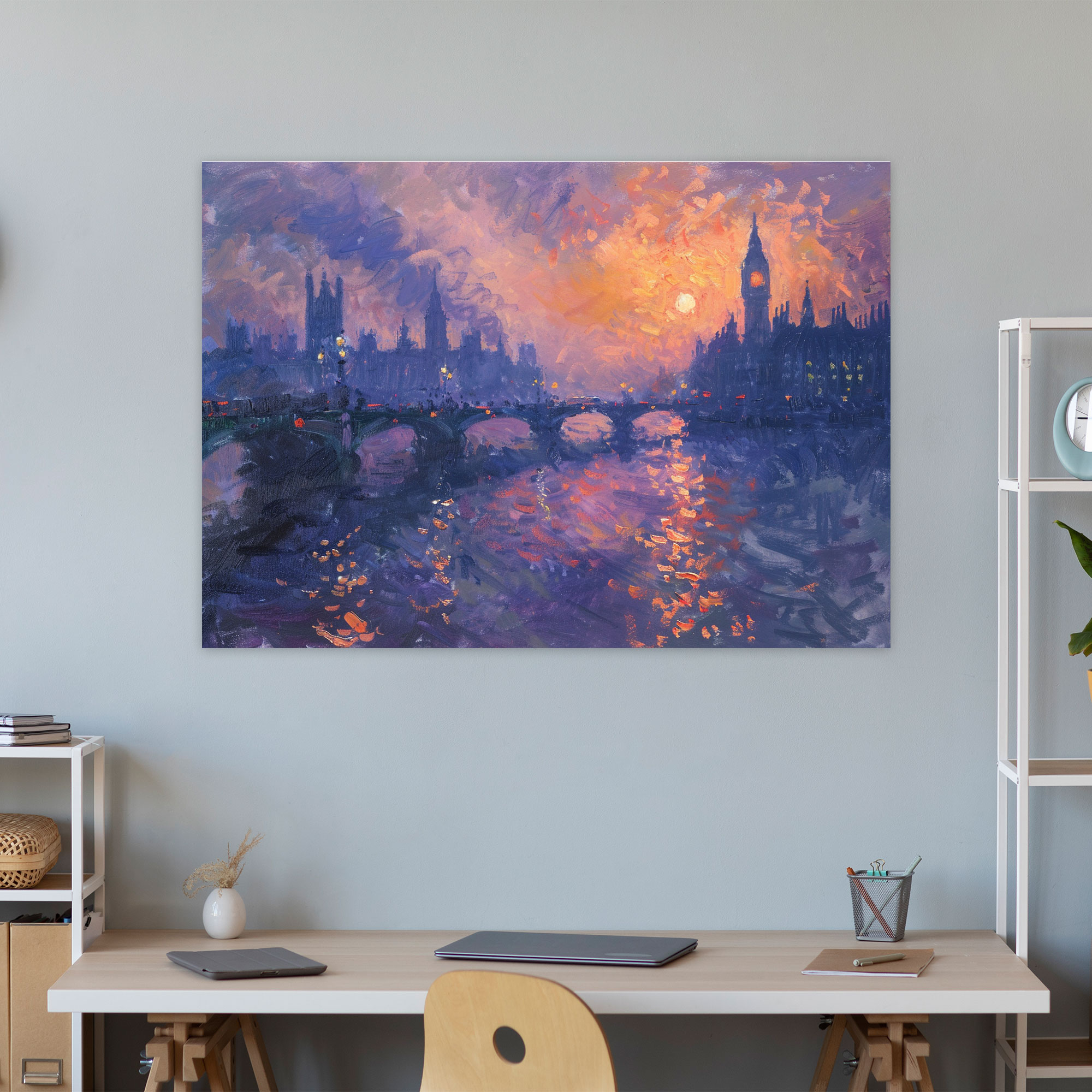 Twilight Cityscape Claude Monet Canvas Print - Claude Monet, Canvas Print, Canvas Wall Art, Home Decoration