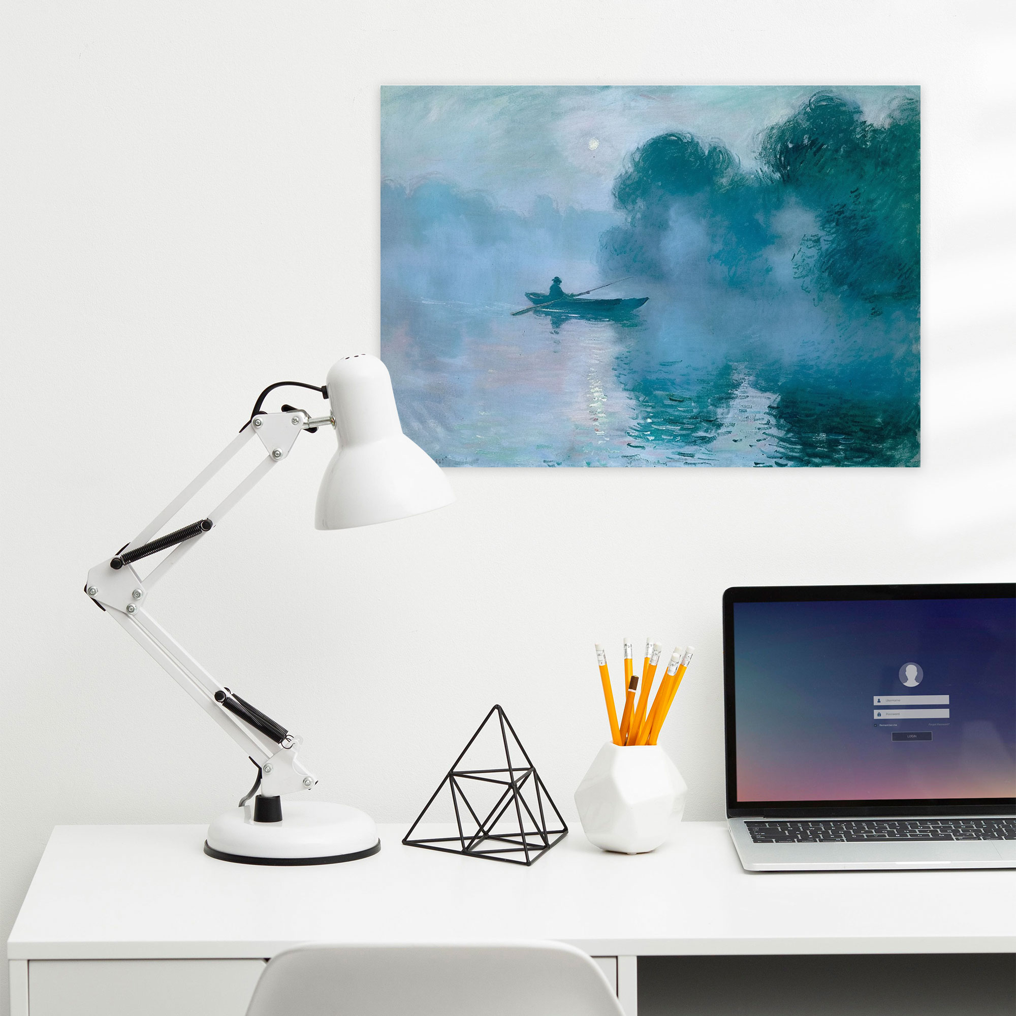 Foggy Seine River Claude Monet Canvas Print - Claude Monet, Claude Monet, Home Decoration, Wall Art