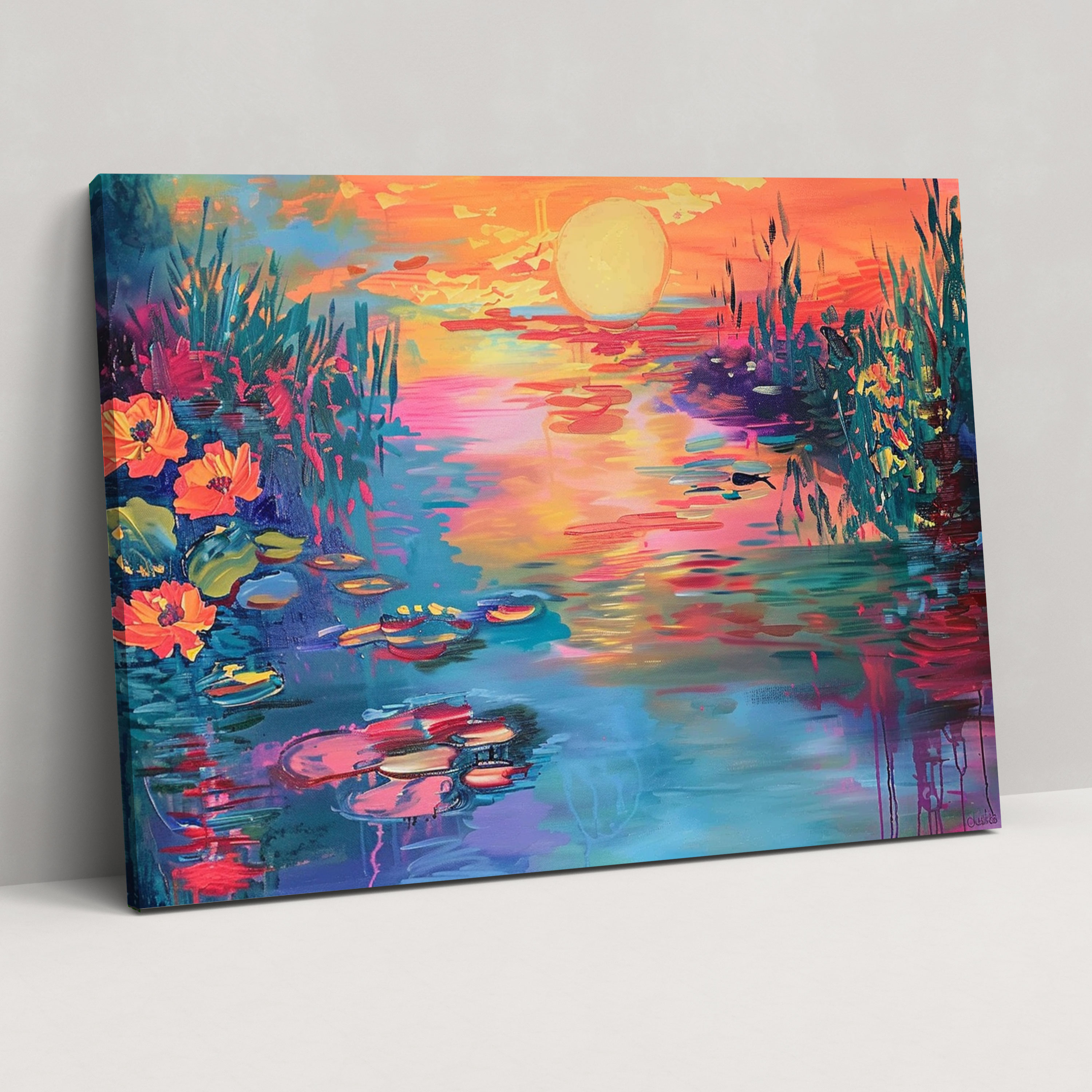 Claude Monet Garden Canvas Print - Claude Monet, Wall Art, Canvas Wall Art, Claude Monet