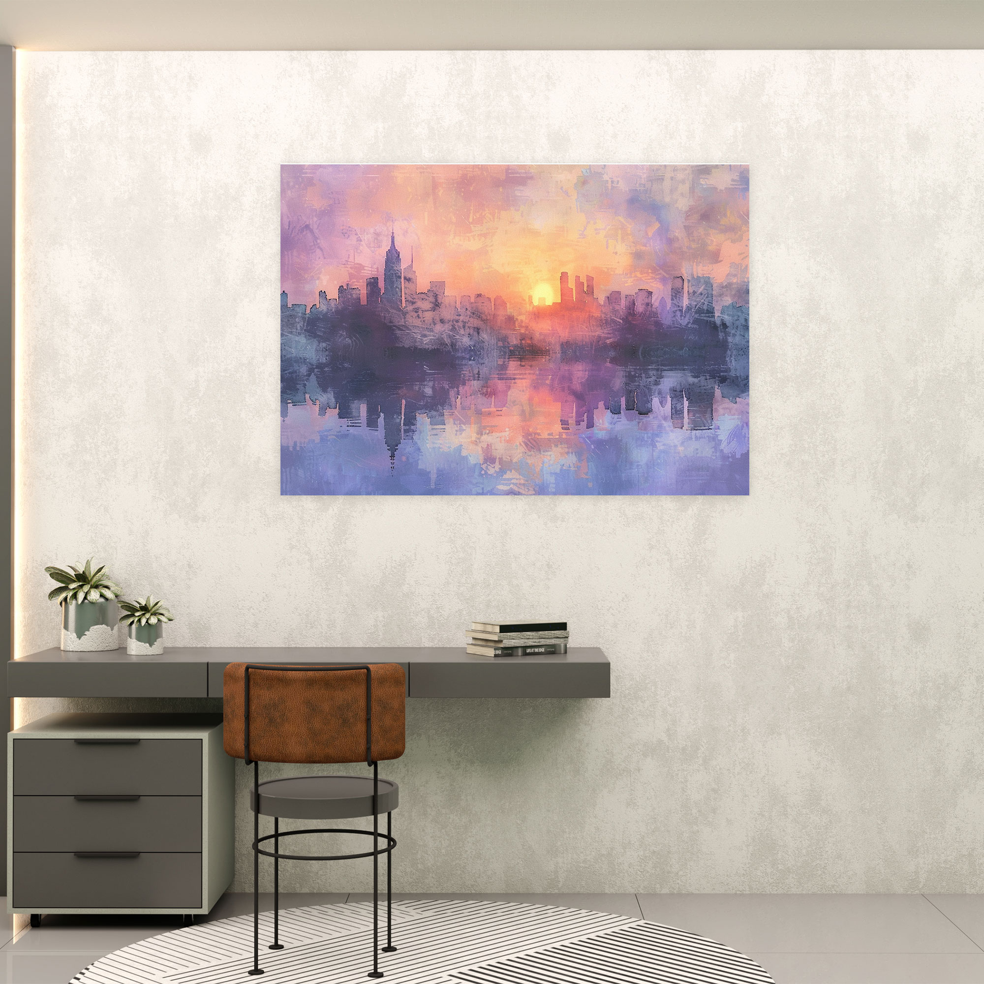 Empresyonist Şehir Manzarası Kanvas Tablo - Claude Monet Ev Dekorasyonu Duvar Dekorasyonu