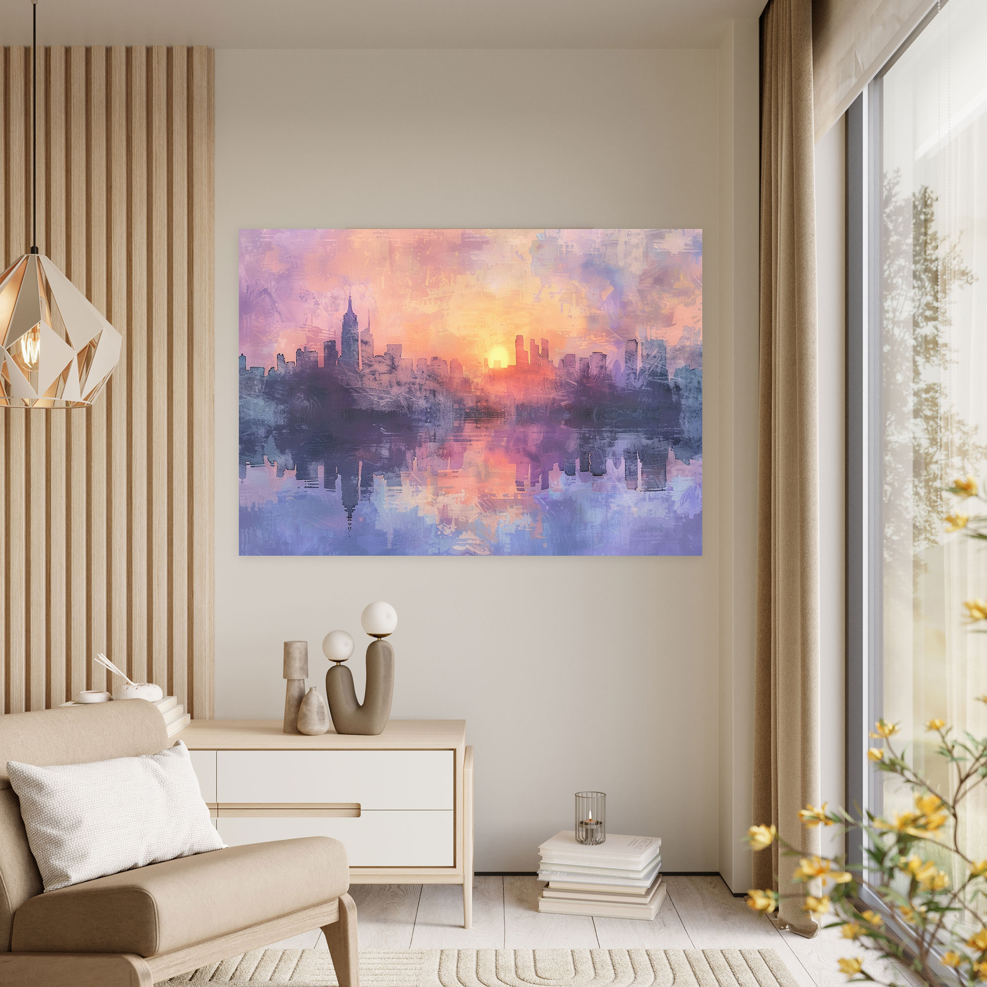 Empresyonist Şehir Manzarası Kanvas Tablo - Claude Monet Ev Dekorasyonu Duvar Dekorasyonu
