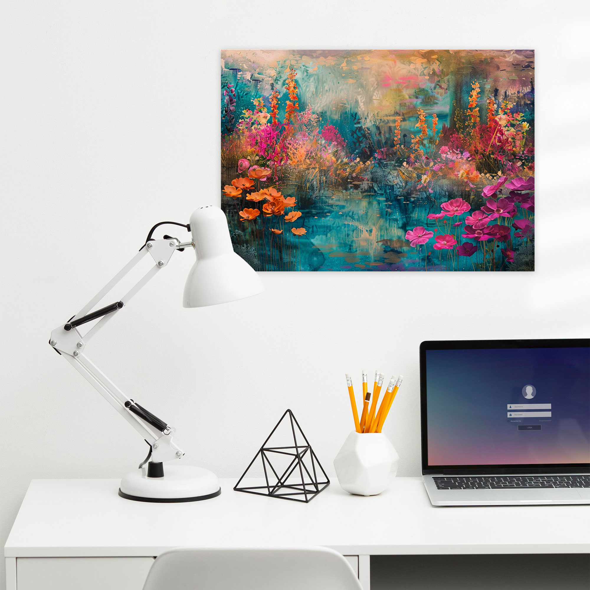 Blooming Flower Garden Claude Monet Wall Art - Claude Monet, Home Decoration, Canvas Wall Art, Canvas