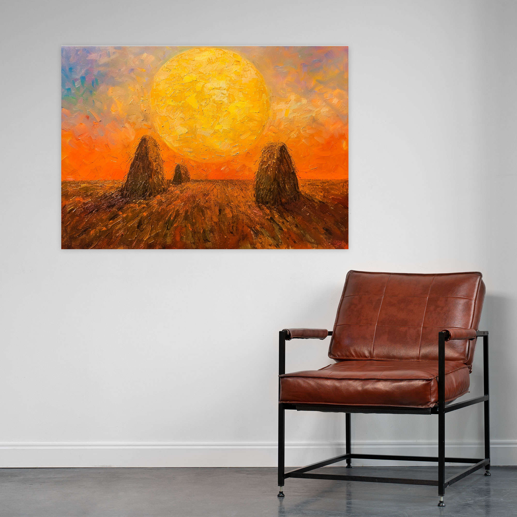 Samanyolu Manzarası Claude Monet Kanvas Tablo - Ev Dekorasyonu Duvar Sanatı