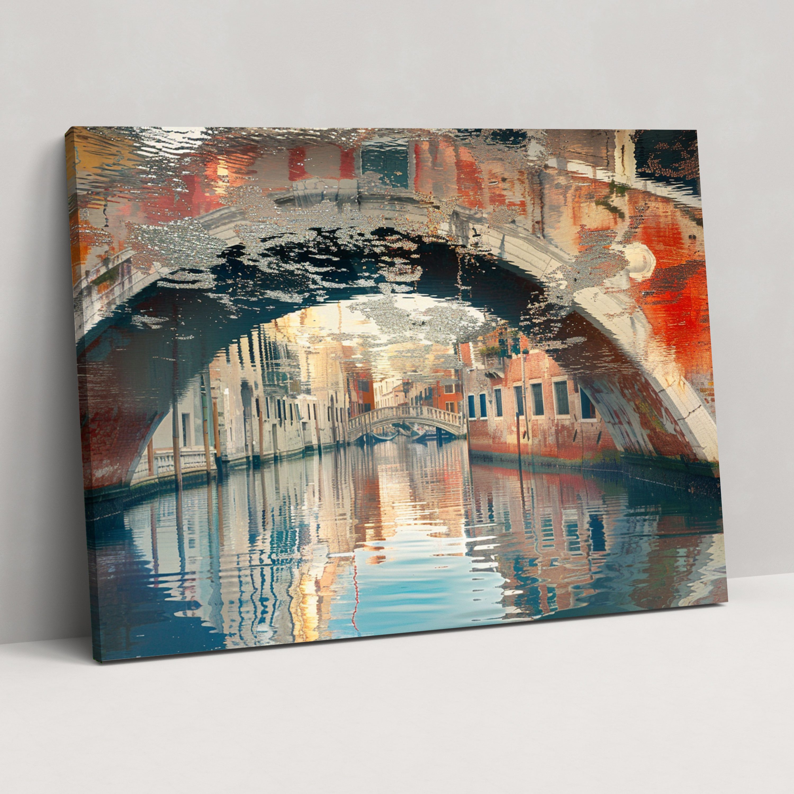 Venedik Kanal Yansımaları Claude Monet Kanvas Tablo - Claude Monet Duvar Dekorasyonu