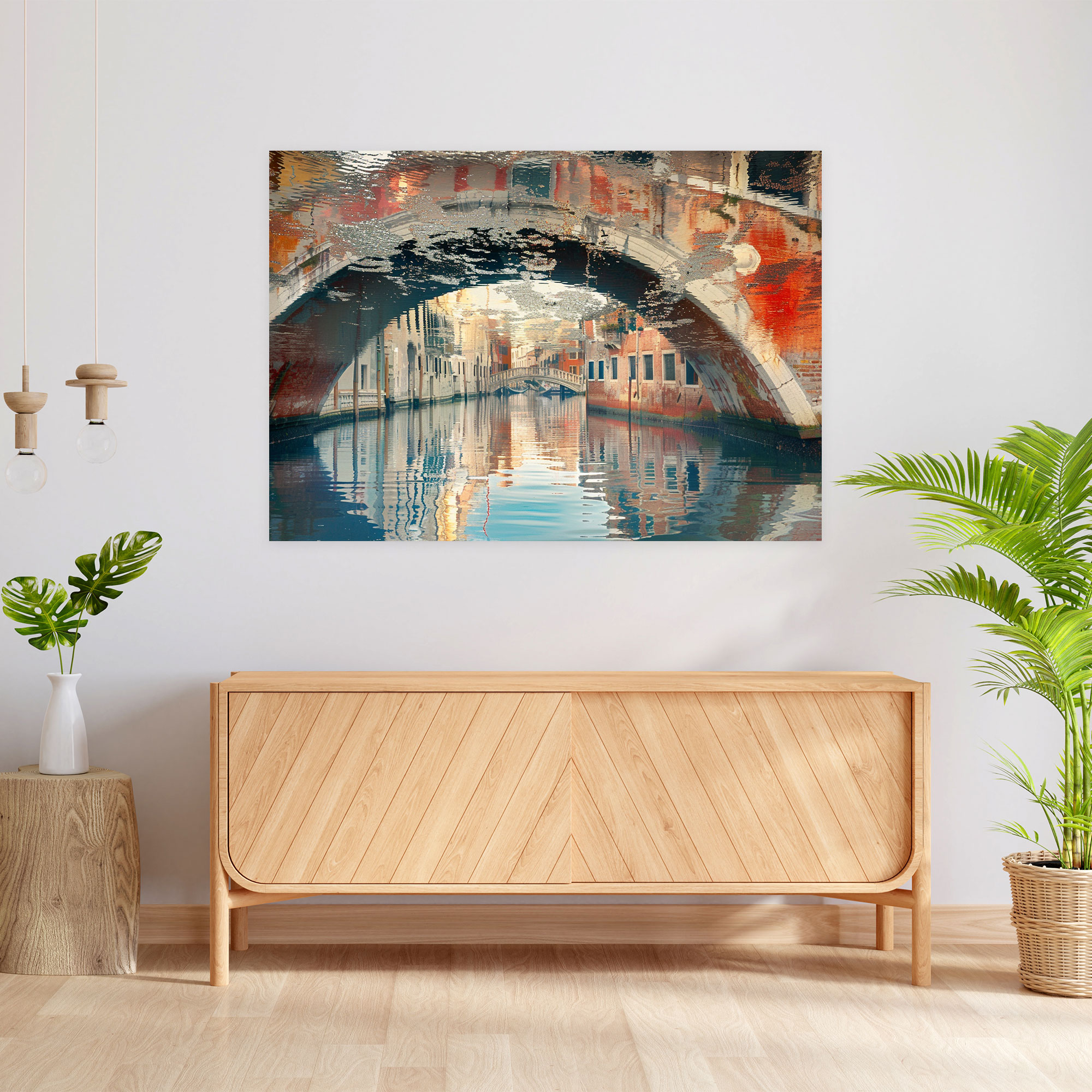 Venedik Kanal Yansımaları Claude Monet Kanvas Tablo - Claude Monet Duvar Dekorasyonu